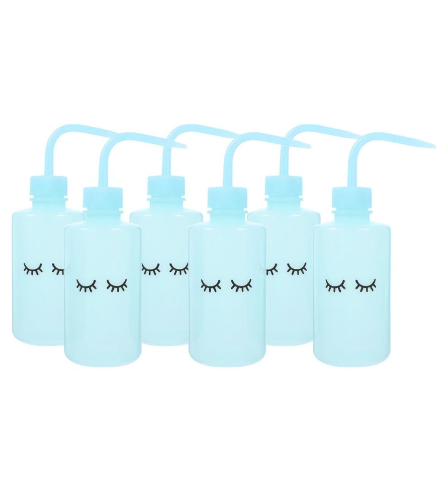 Healvian Set of 6 Cleaning Bottles for 250ml Shampoo Narrow Nozzle Anti-Leak Flexible - Buy Online on GoSupps.com