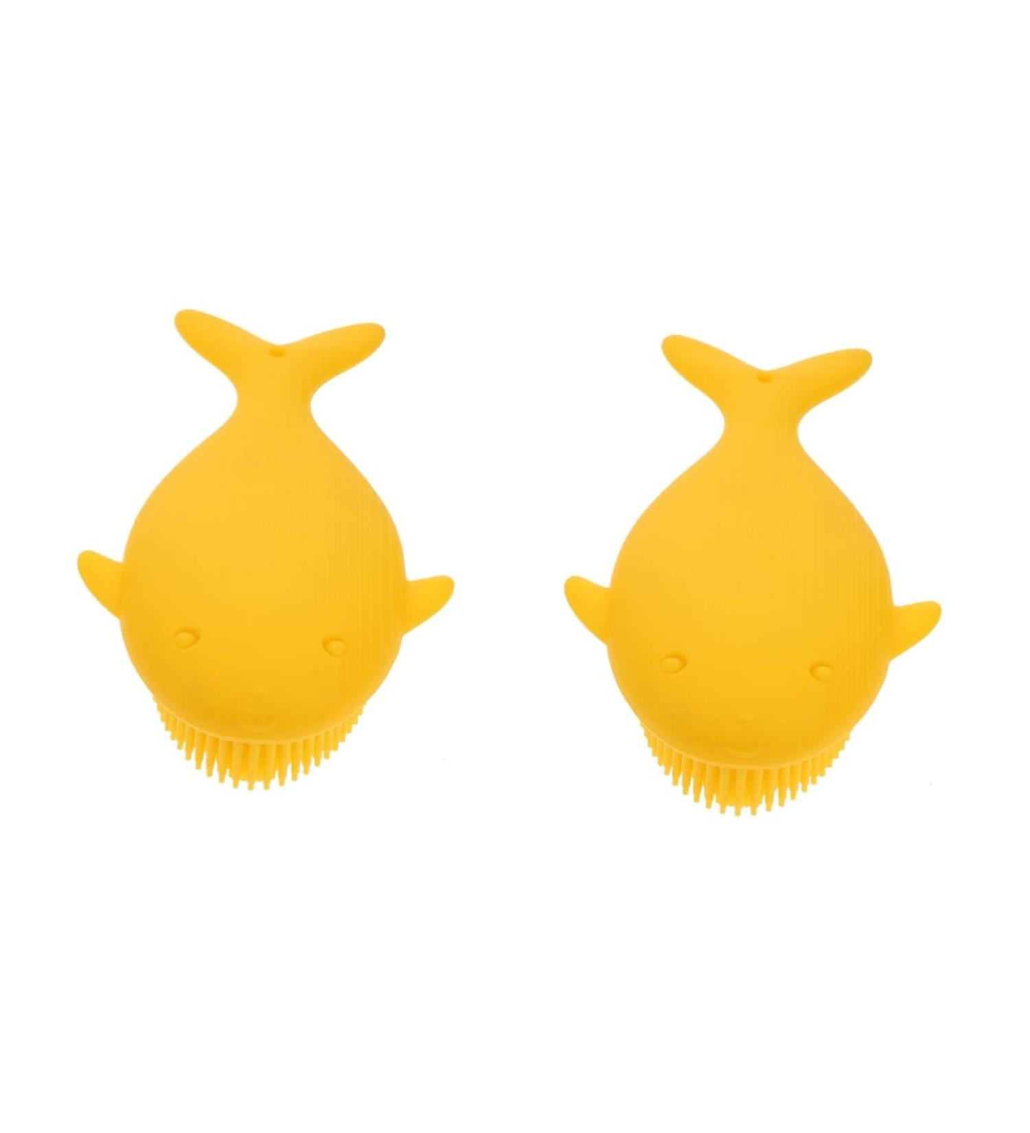 Healvian 2pcs Silicone Baby Scalp Scrubber Set - Soft Hair Massage Brush for Children - Household Cleaning Tools - Buy Online on GoSupps.com