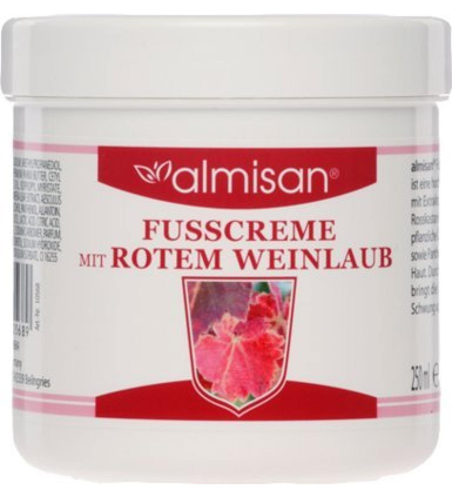ALMISAN foot cream with red vine leaves 250ml