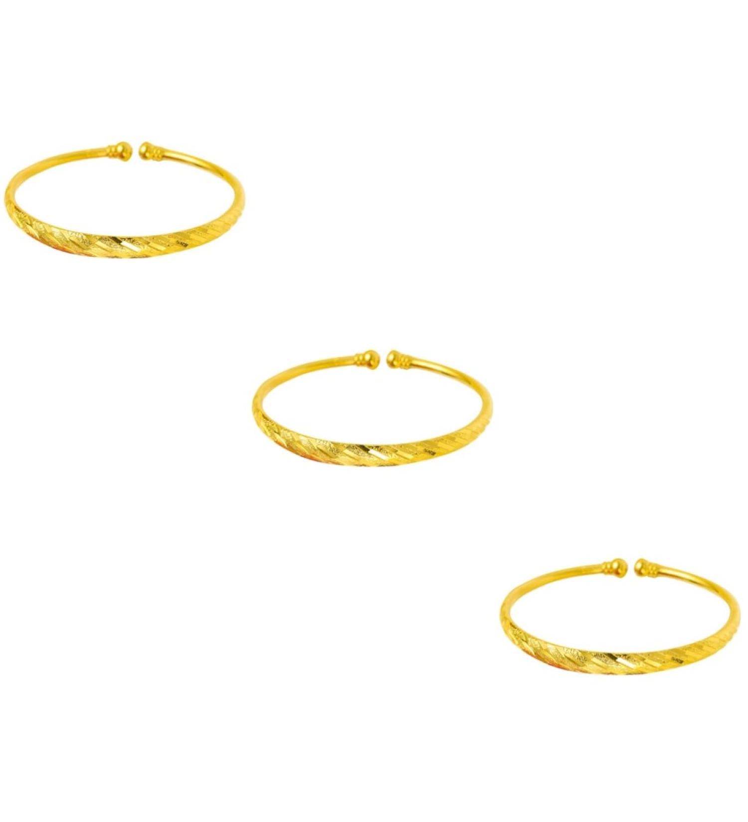 VALICLUD 3 Pcs Couple Gifts Open Bracelets Gold Cuff Bangle Charm Bracelet For Couples Birthday Bangle Gifts Bond Bracelets for Bangles The Gift Golden Bracelet Ladies Friendship To Open - Buy Online on GoSupps.com