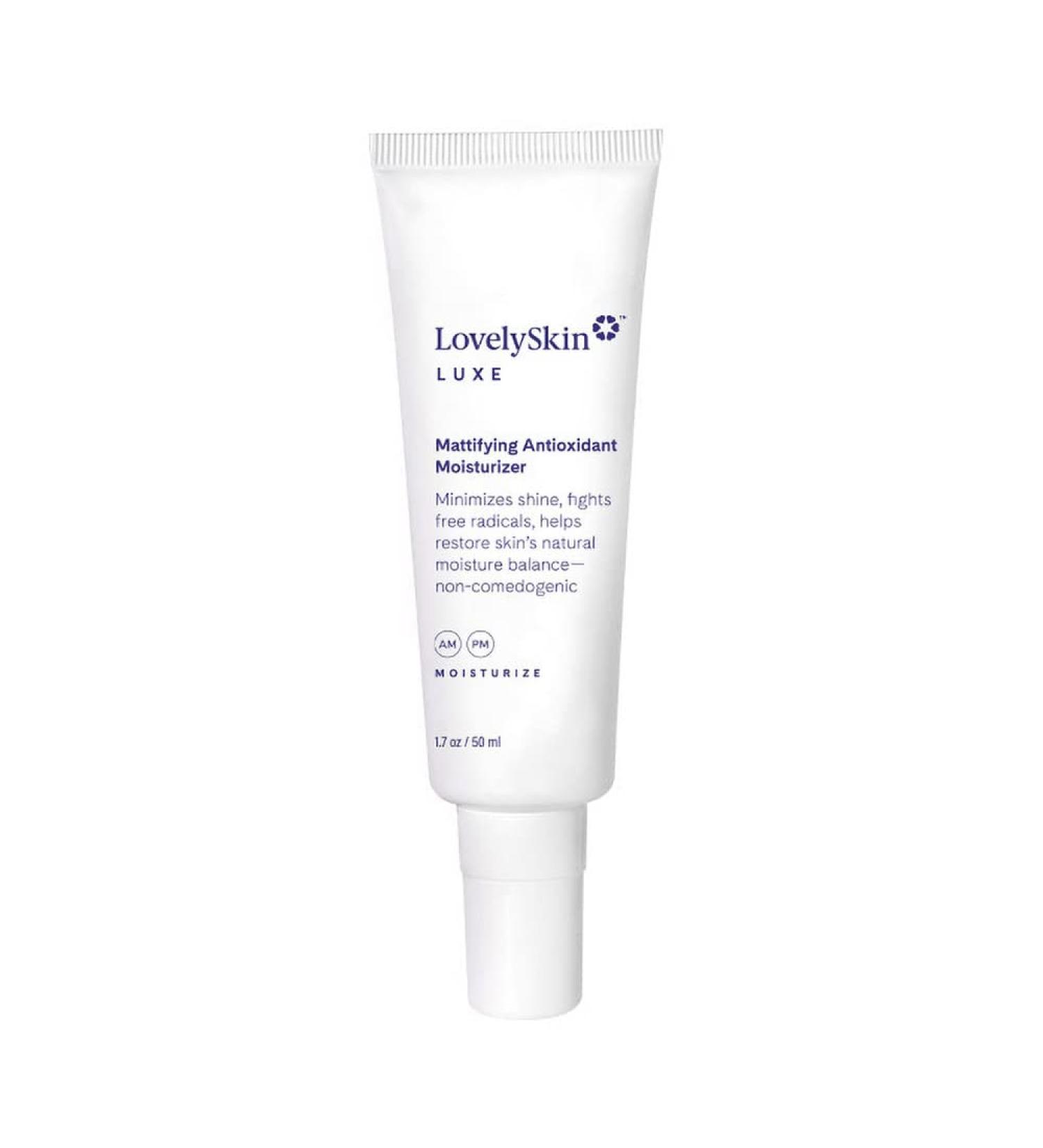 Shop LovelySkin LUXE Mattifying Antioxidant Moisturizer - Non-Comedogenic Daily Face Cream for Matte Finish - 1.7 oz | International Shipping Available - Buy Online on GoSupps.com