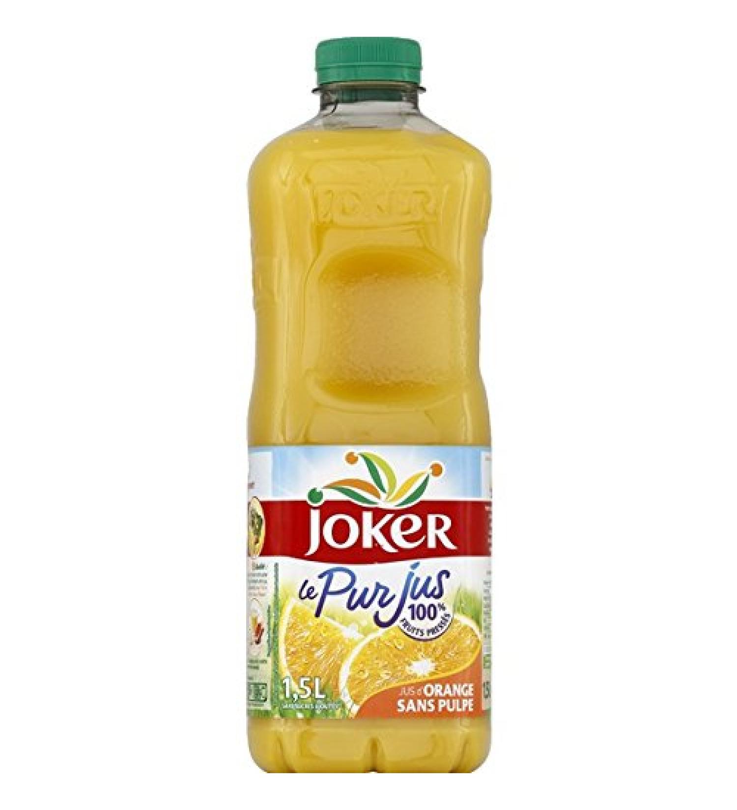 Joker Pure orange juice without pulp, without added sugars - 1.5l bottle