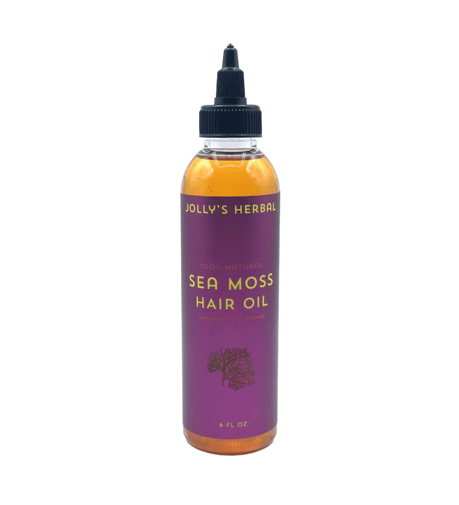 Jolly's Herbal Sea Moss Hair Oil - Growth & Scalp Oil with Cayenne | Best for Hair Growth - Buy Online on GoSupps.com