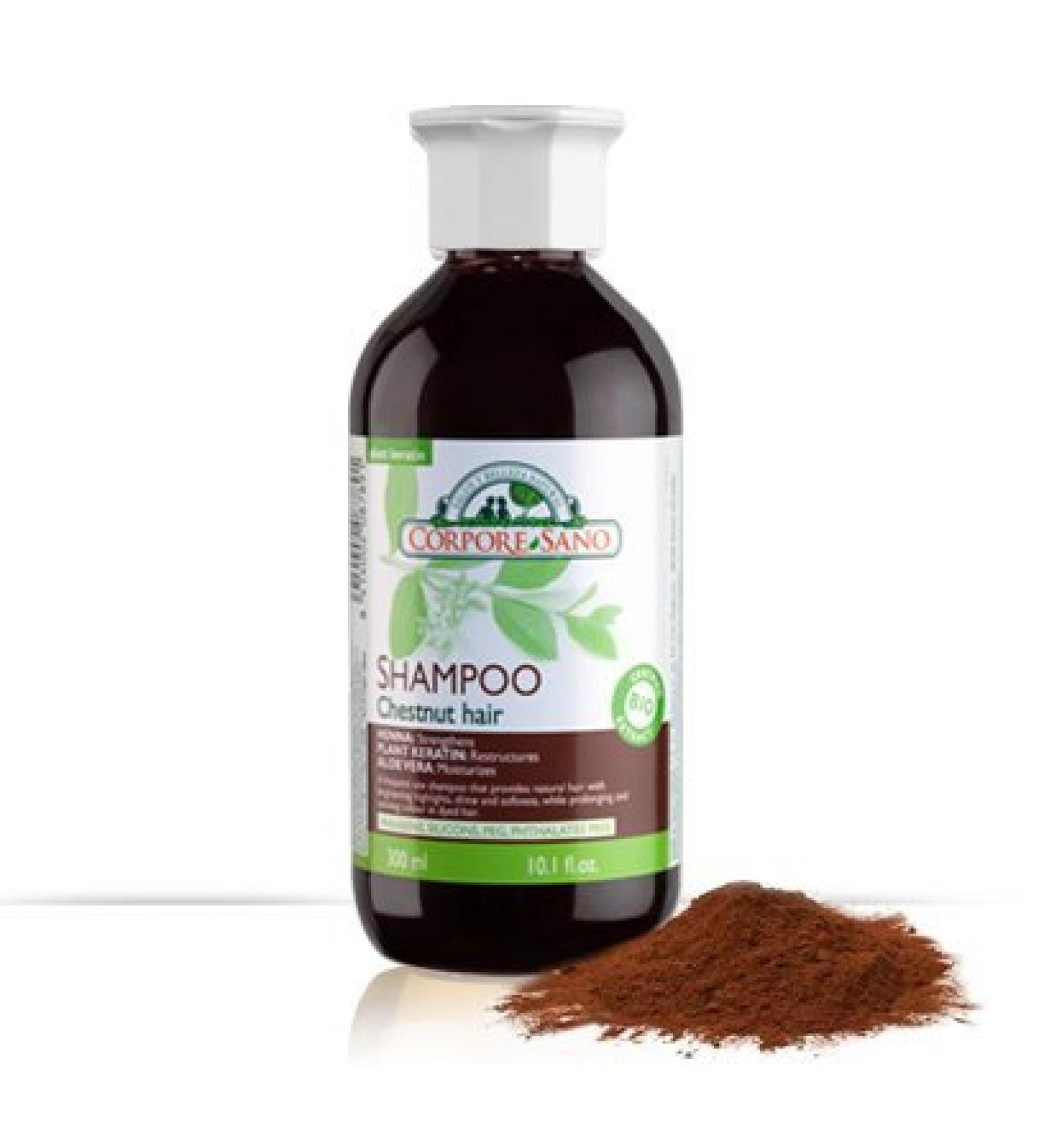 Chestnut Henna Shampoo-Certified Organic Growing 10.1 Fl.oz/300ml.
