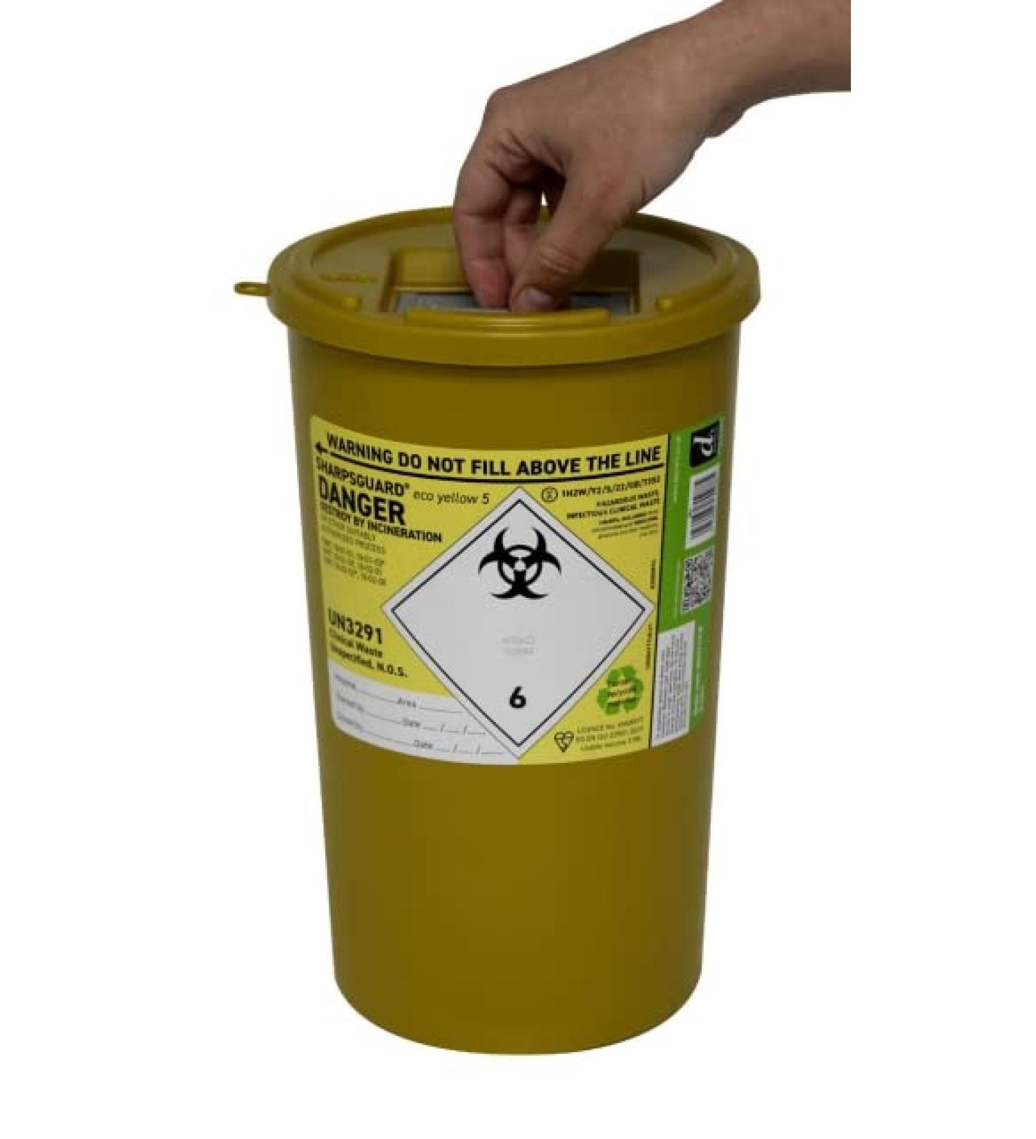 Sharpsguard DNDD471YL Sharps Bin 5L Yellow