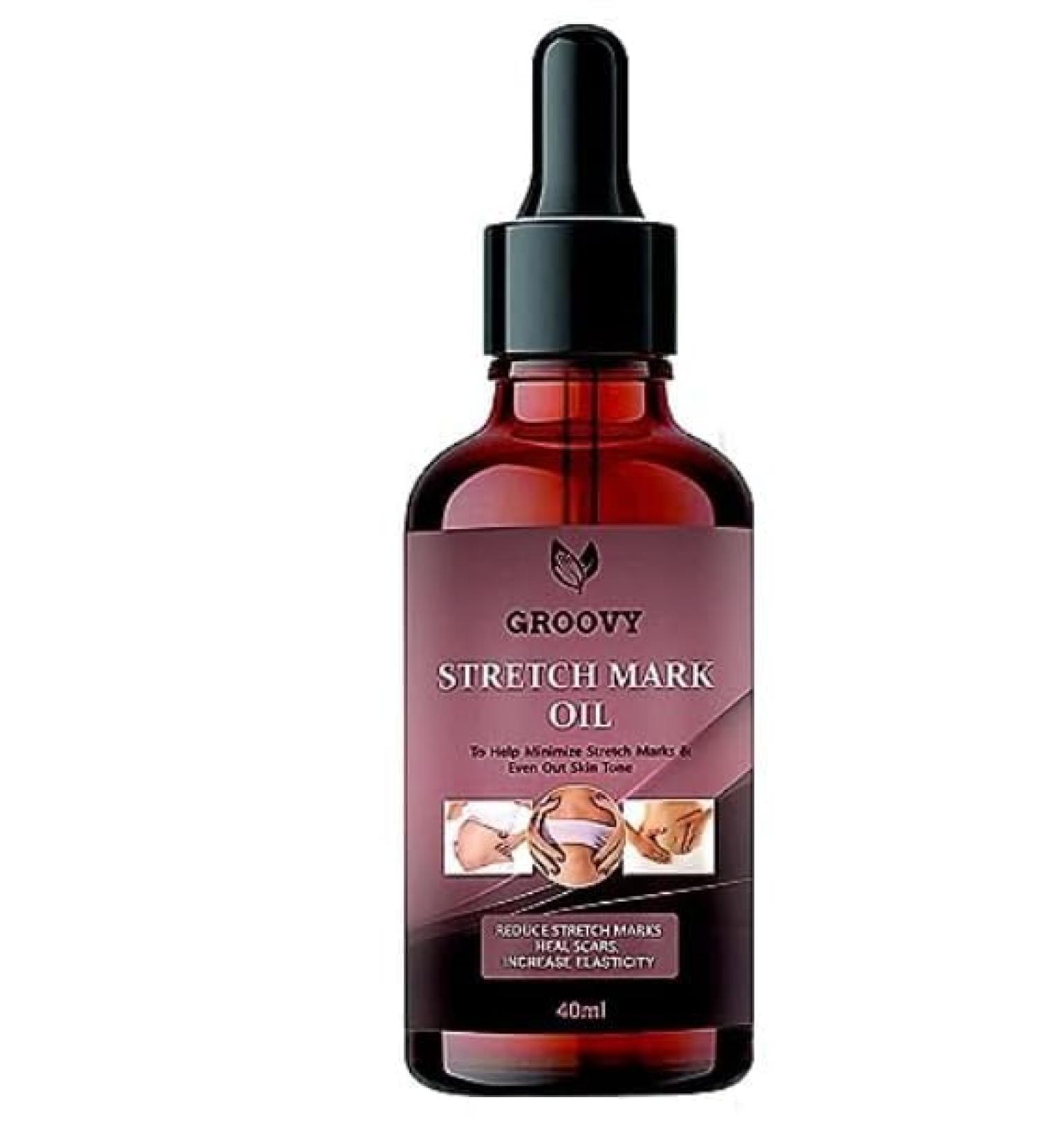 Stretch Mark Skin Oil - Reduce Scars Boost Elasticity | 40 ML - Best International Shipping - Buy Online on GoSupps.com