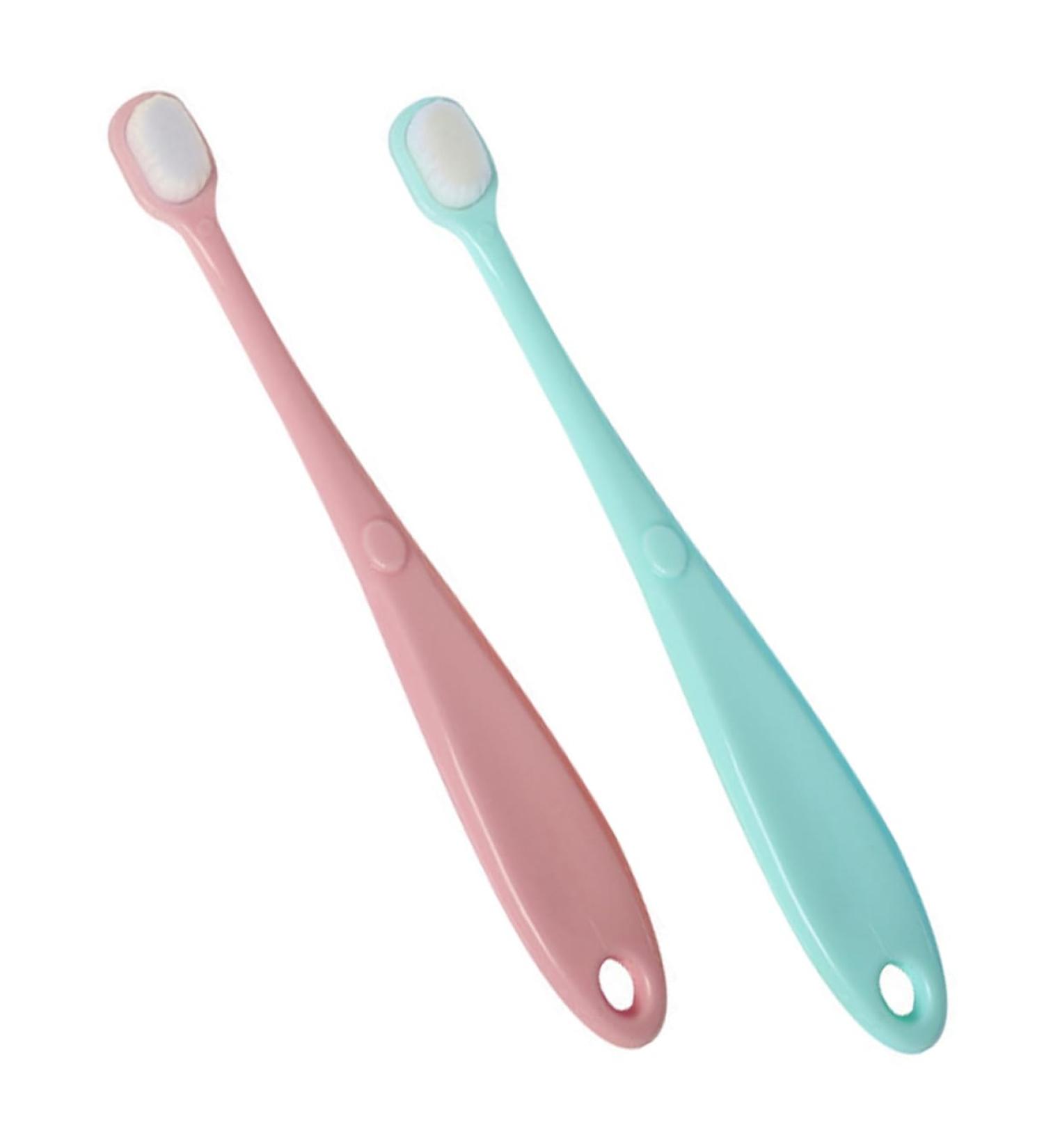 HomsfoU 2-in-1 Toddler Toothbrush - Infant Tooth Cleaner & Baby Care Brush for Newborns | Perfect Baby Shower Gift - Buy Online on GoSupps.com