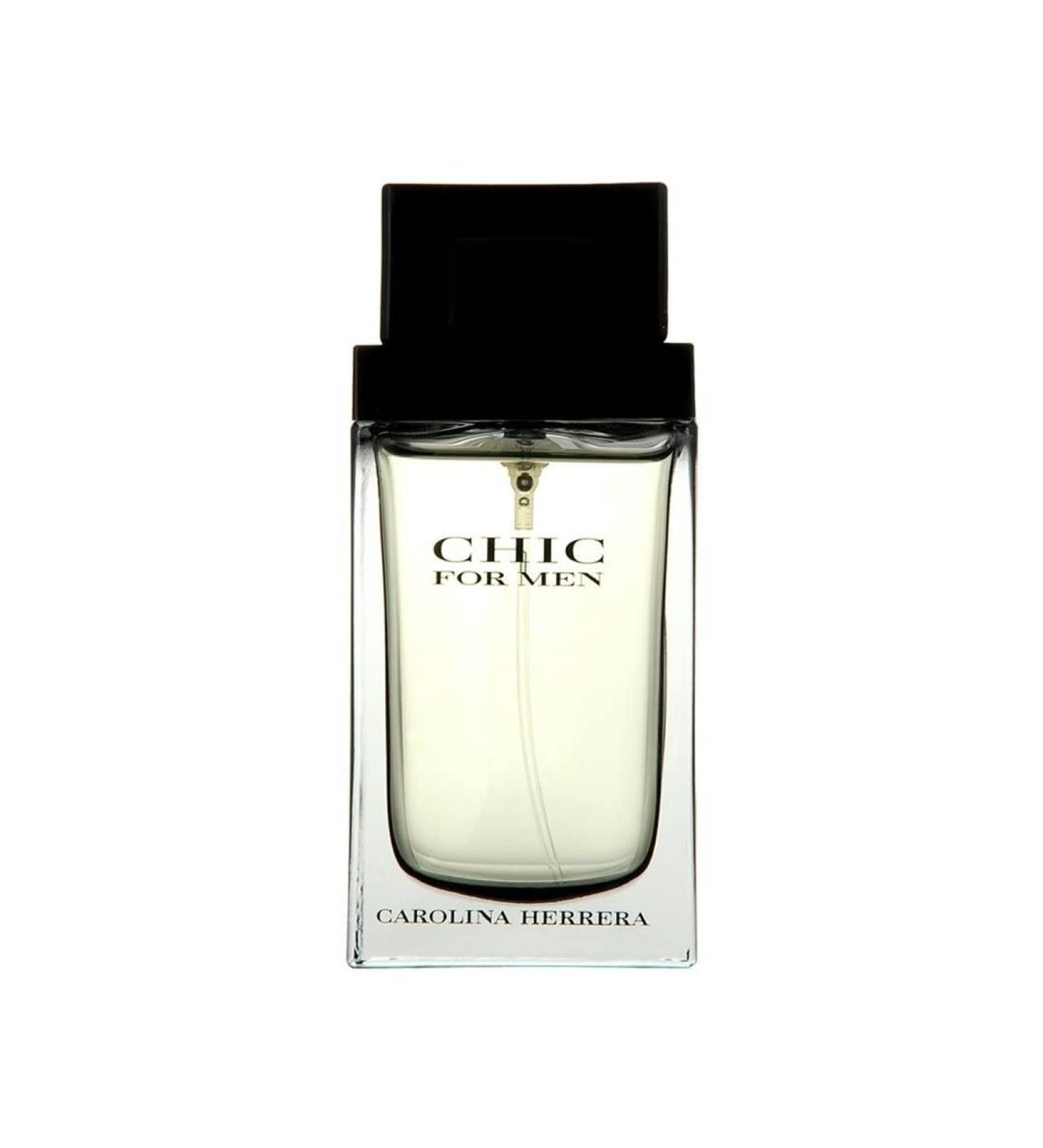 Carolina Herrera Chic Fragrance For Men - Leathery Wood And Adventure - Begins With The Warmth Of Wood And Smooth Touch Of Leather - Hint Of Saffron - Touch Of Cashmere Wood - Edt Spray - 3.4 Oz - Buy Online on GoSupps.com