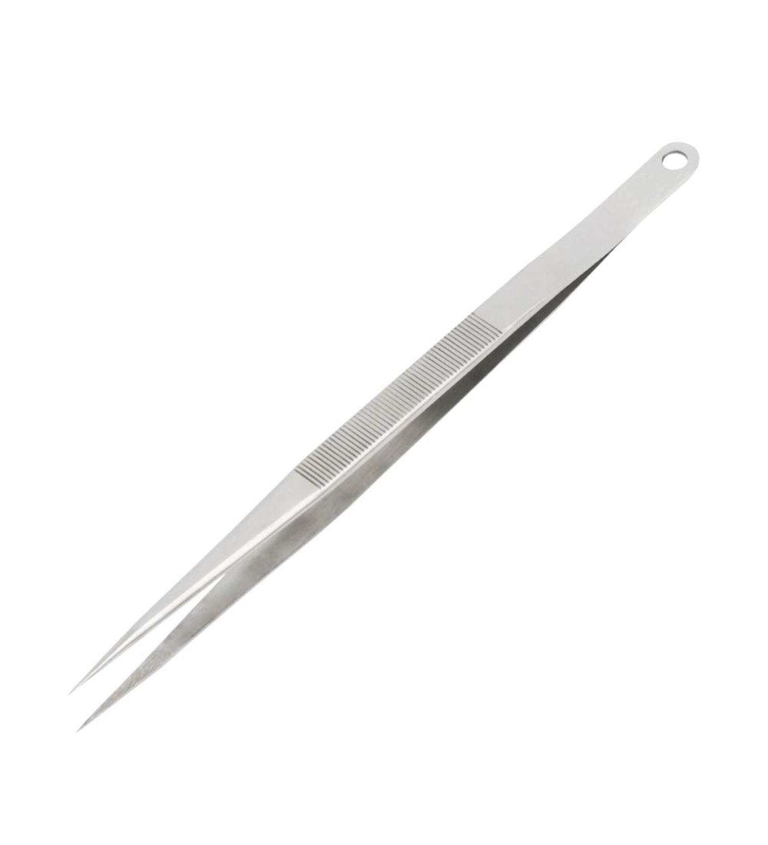 7 Long Stainless Steel Precision Tweezers - Fine Tip for Jewelry Watchmaking & Electronics - International Shipping Available - Buy Online on GoSupps.com