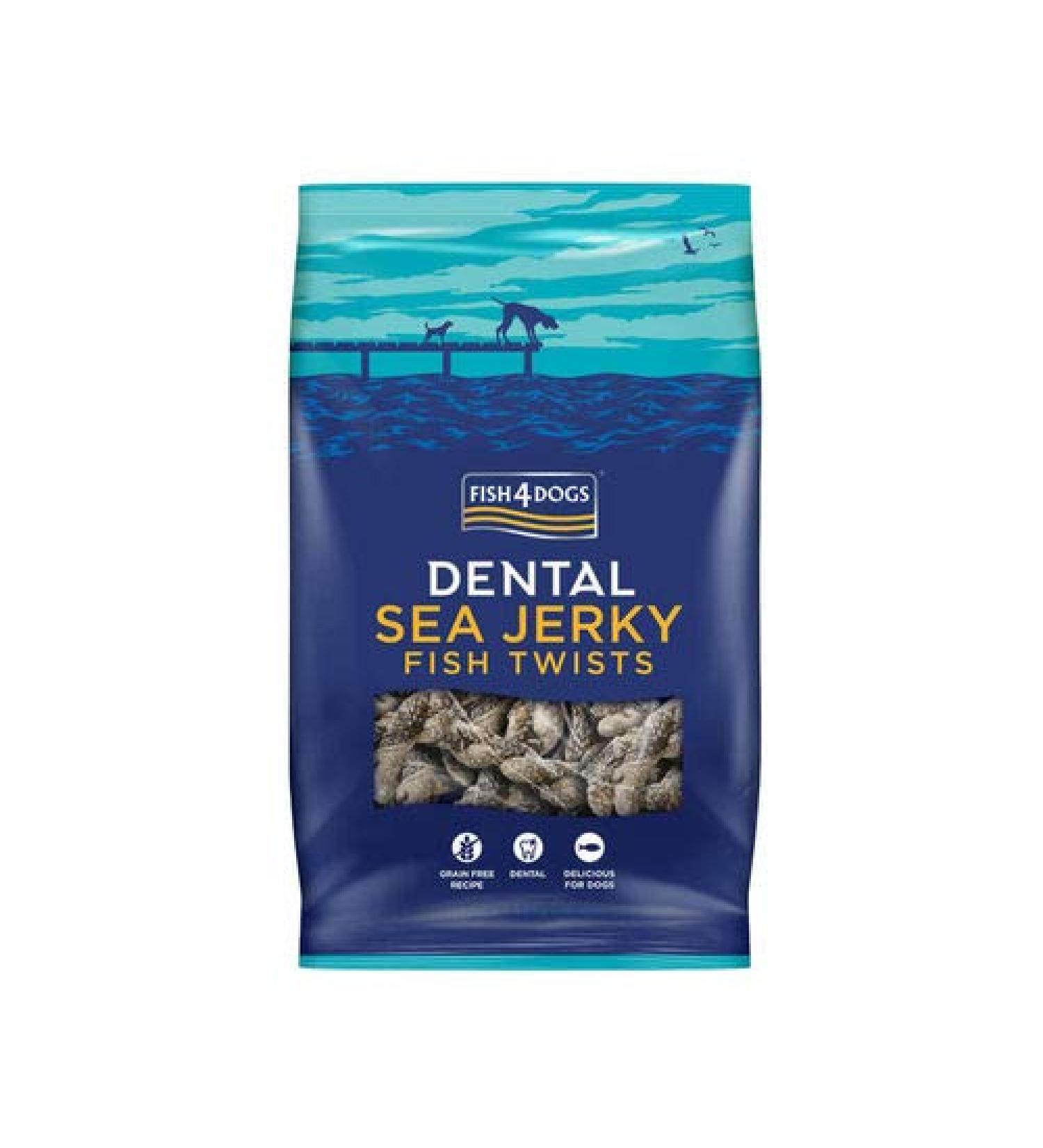 Fish4Dogs Dental Sea Jerky Twists Fish 0.1 kg