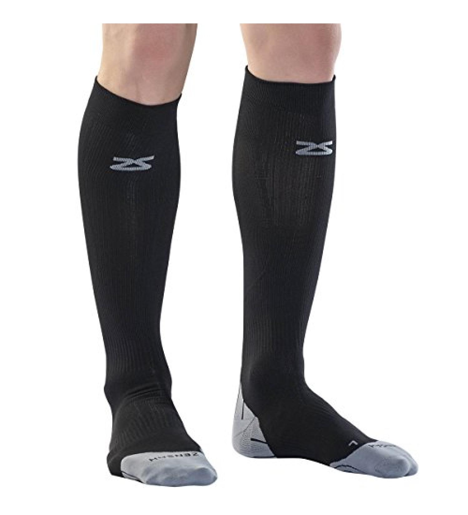 Zensah Tech+ Compression Socks - Large Black | Running Compression - Buy Online on GoSupps.com
