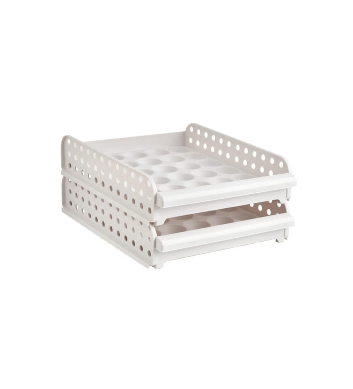 GLEAVI Box 30 Drawer Fridge Eggs Food Egg Filler Refrigerator Crisper Organizer Egg Carton Organic Stacker As Shown 33X26.5X14.3cm - Buy Online on GoSupps.com