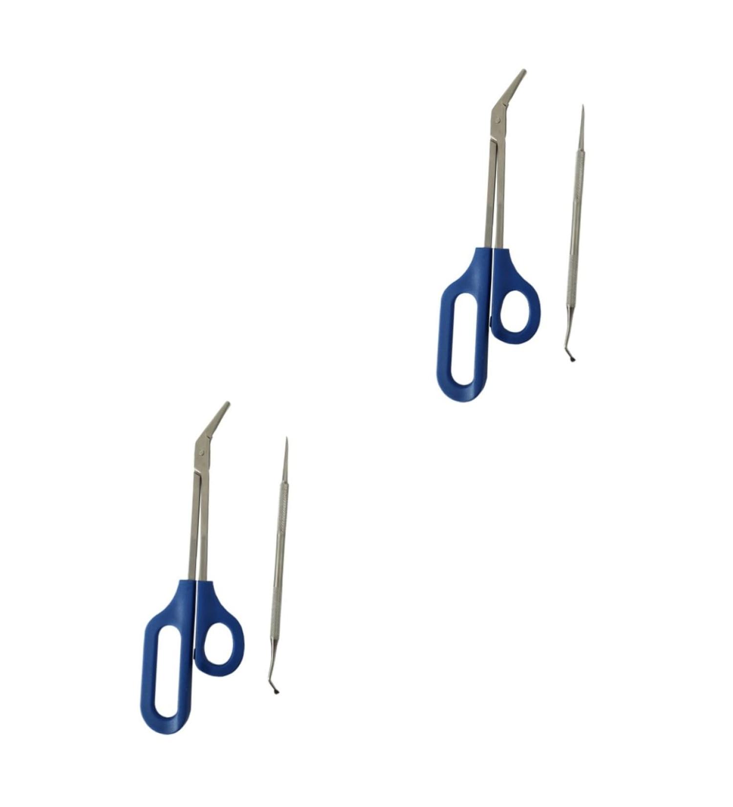 FRCOLOR 2 Sets Daily Life Fingernail Files Silver Color for a Friend Best Drill Bits for Stainless Steel Everyday Dal Grooming Kit Limas De U as Nail Kit Long Handle Manicure Elder - Buy Online on GoSupps.com