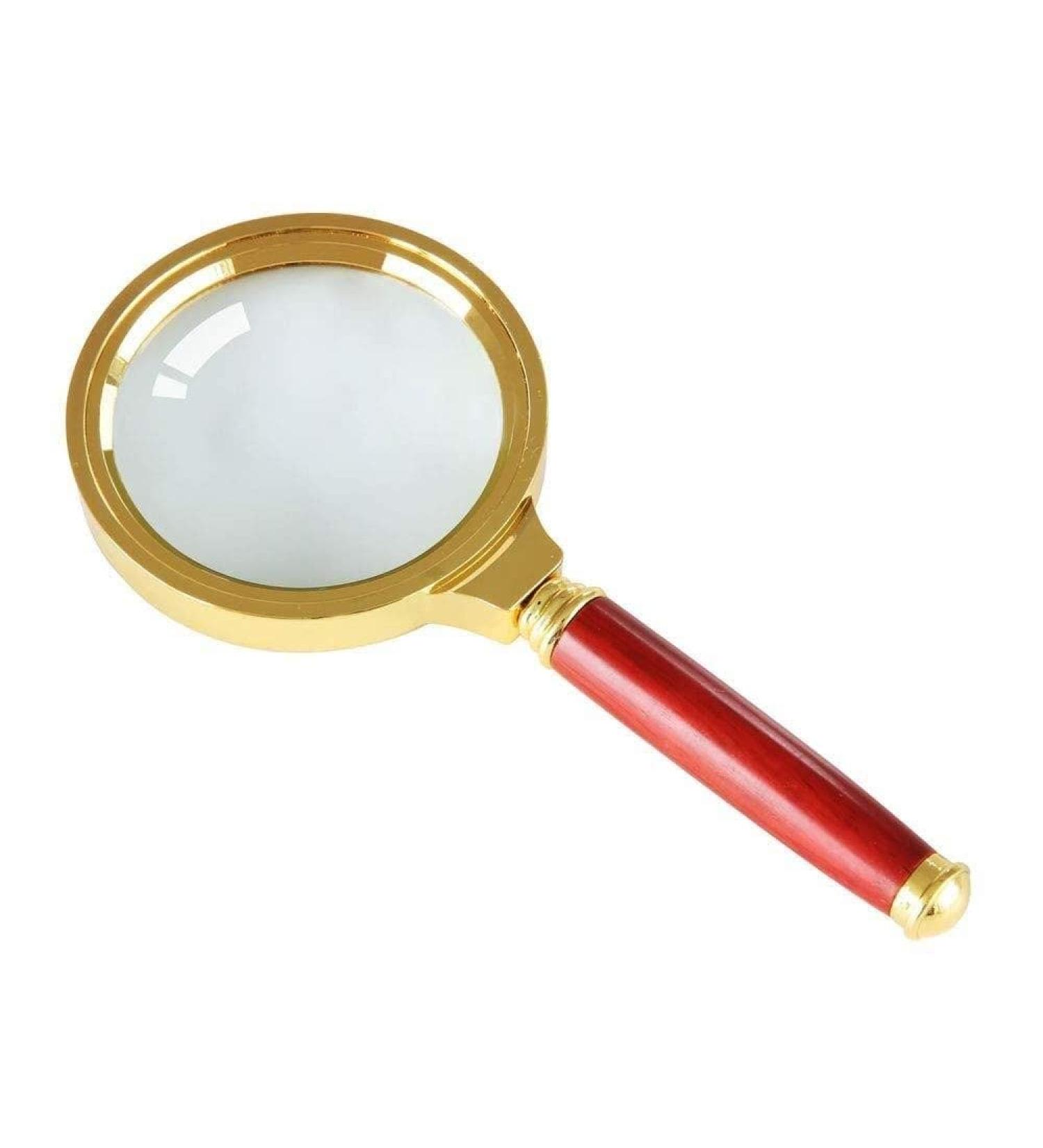 Magnifiers Magnifier Hd Reading Reading Newspaper Reading Glass Metal Frame 4 Times Magnifying Glass Comfortable Anniversary - Buy Online on GoSupps.com