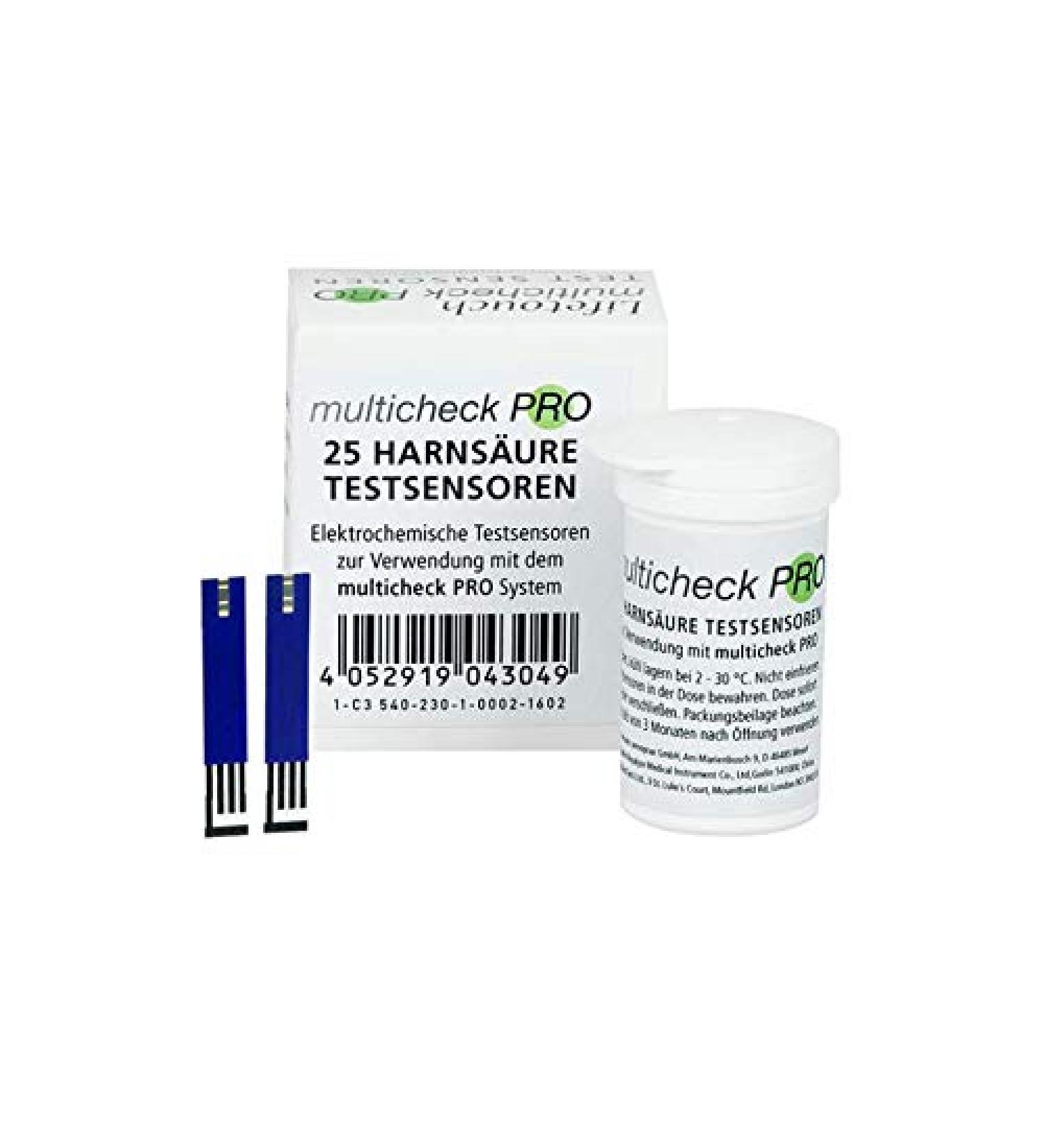 Uric acid sensors 25 tests - for Lifetouch Multicheck Pro C3 540