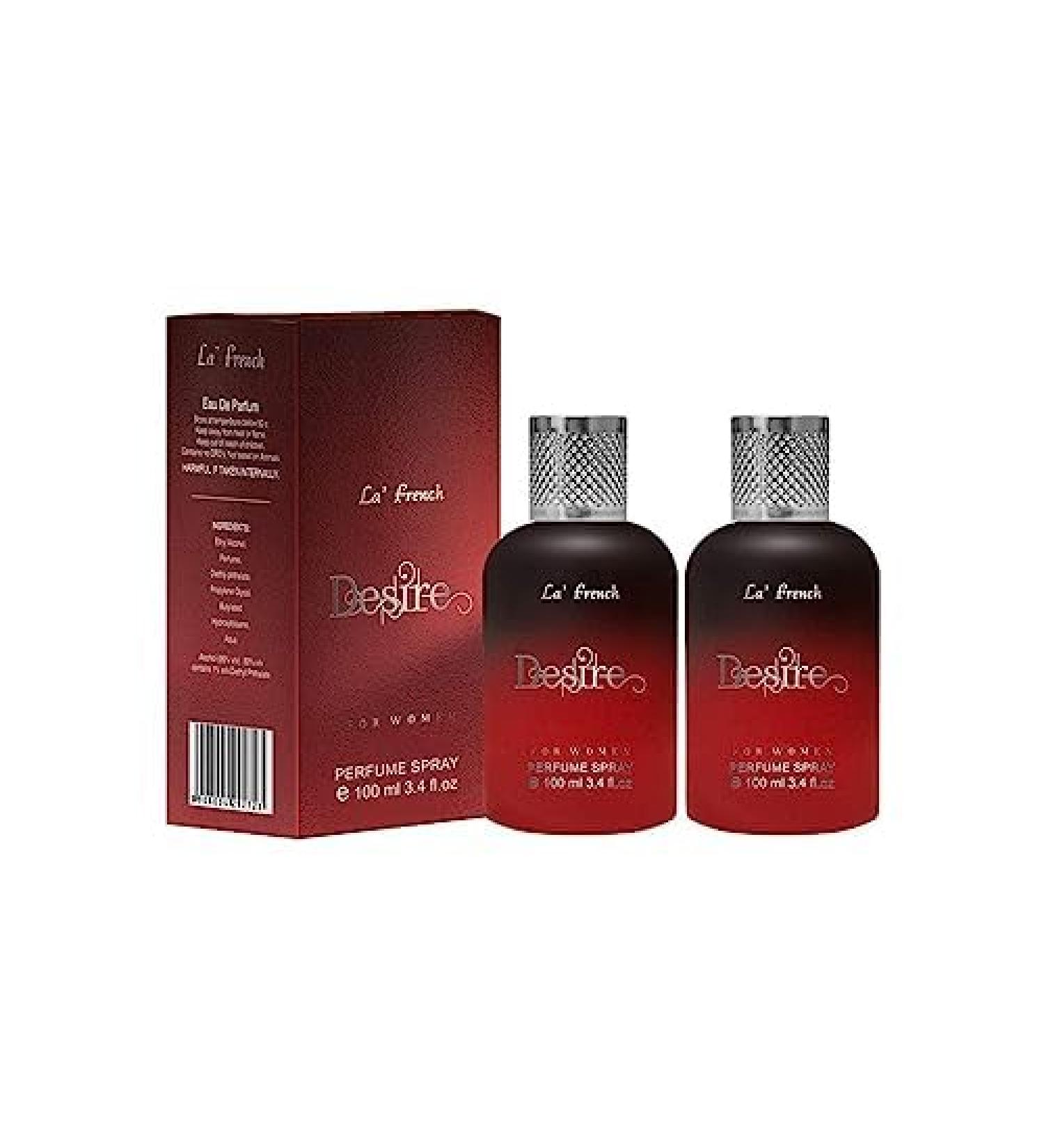 thakor craft La French Desire Perfume Combo for Men | 100ml + 100ml Eau De Parfum | Long Lasting Luxury Fragrance Set | Premium Scent | Perfume Gift Set (Pack of 2)