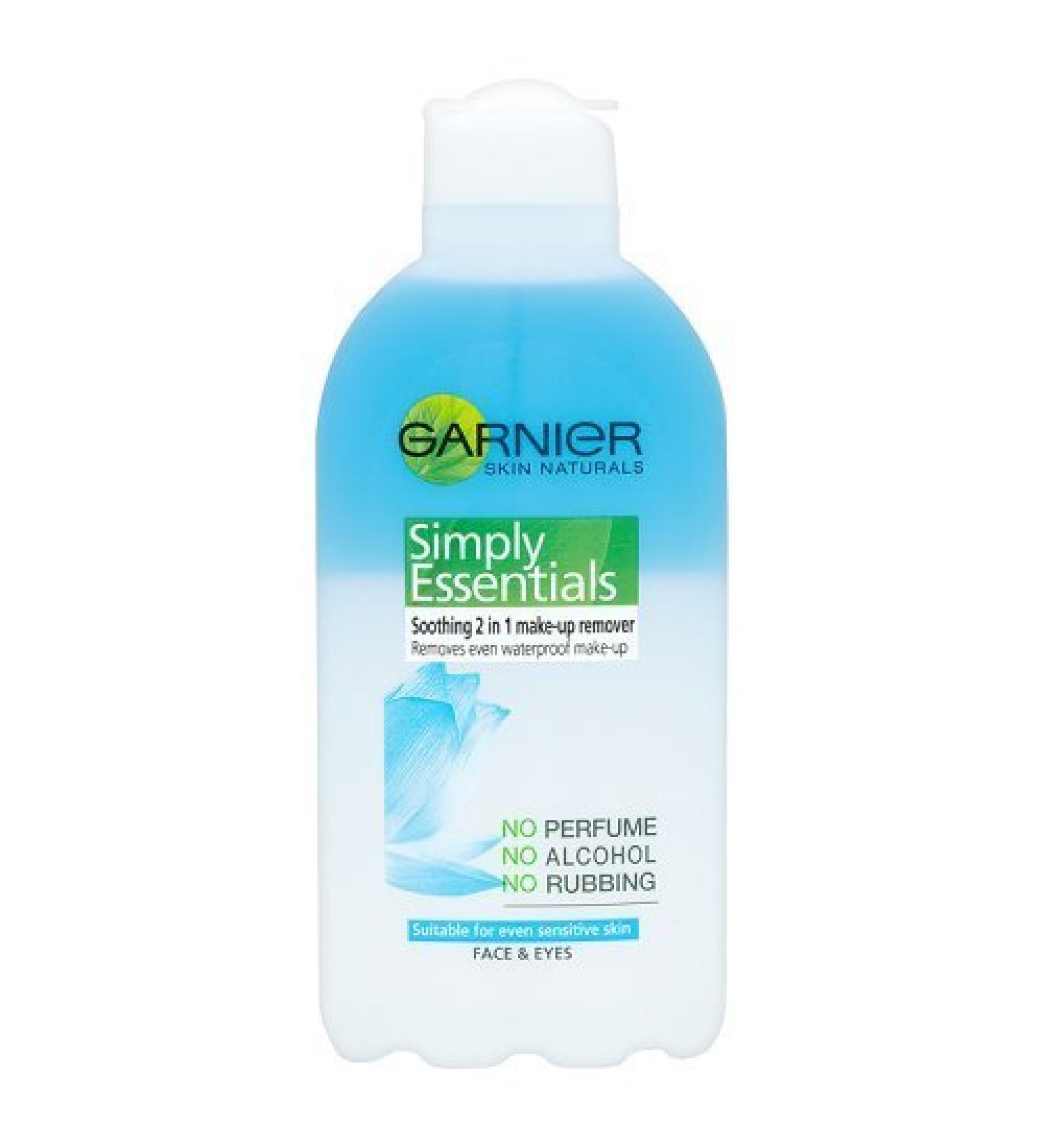 Garnier Simply Essentials 2 in 1 Make-up Remover - Gentle Cleansing for All Skin Types - Buy Online on GoSupps.com