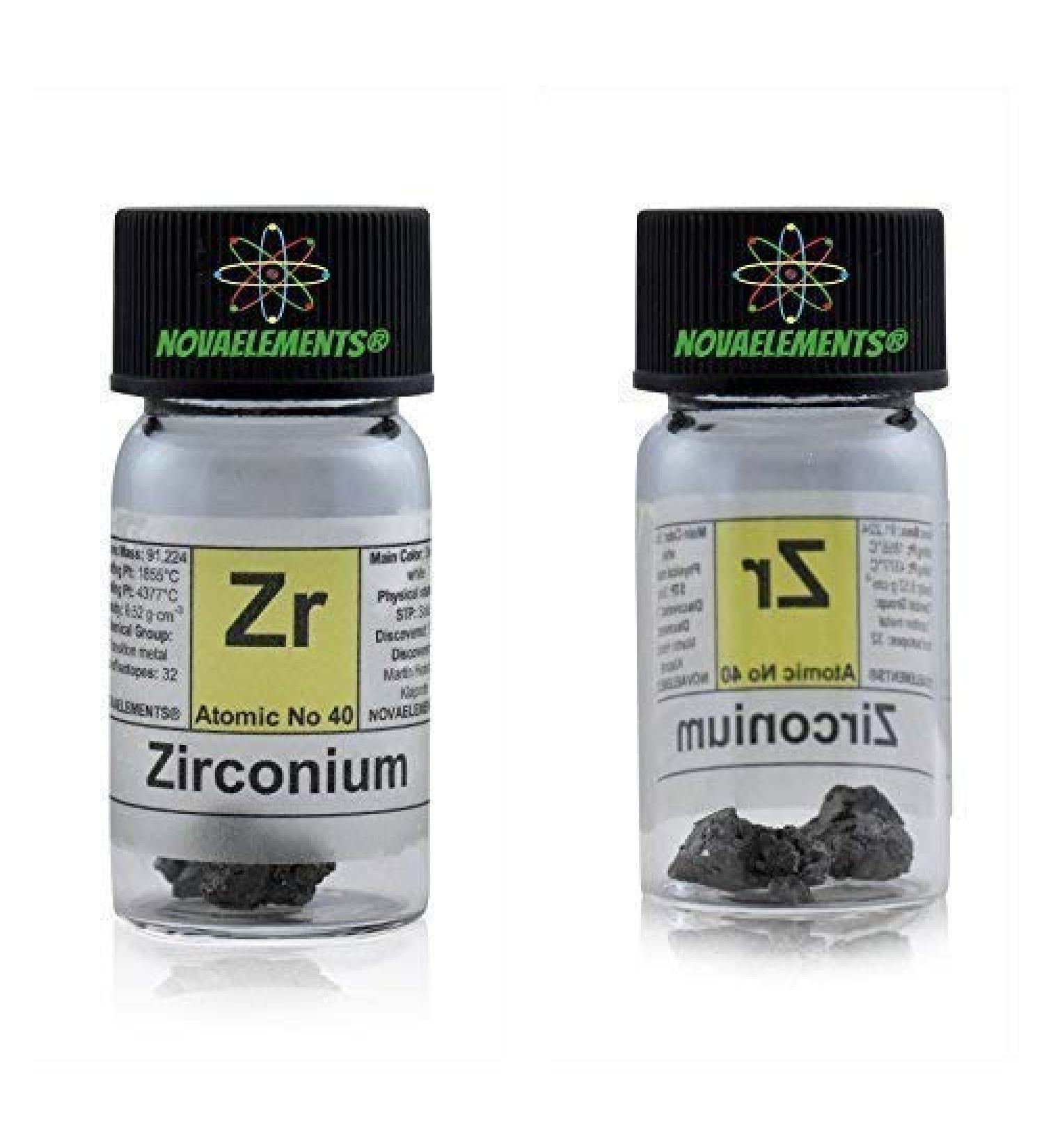 Novaelements Cubic Zirconia Element 40 ZR Pure Champion 2 g 99.95% in Glass Bottle with Label - Buy Online on GoSupps.com