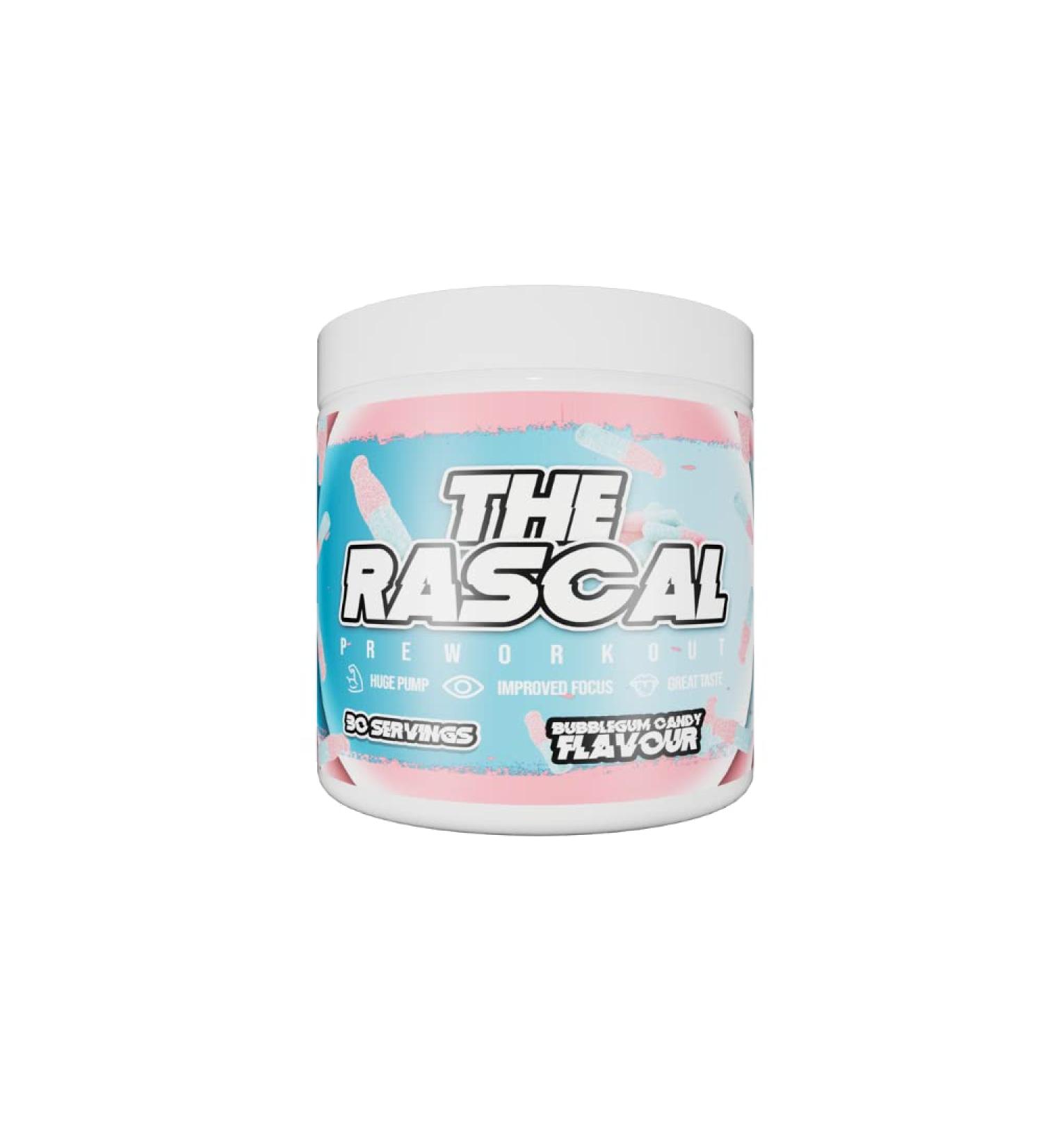 The Rascal High Stimulant Pre Workout - 246g (30 Servings) | Bubblegum Candy Flavor - Buy Online on GoSupps.com
