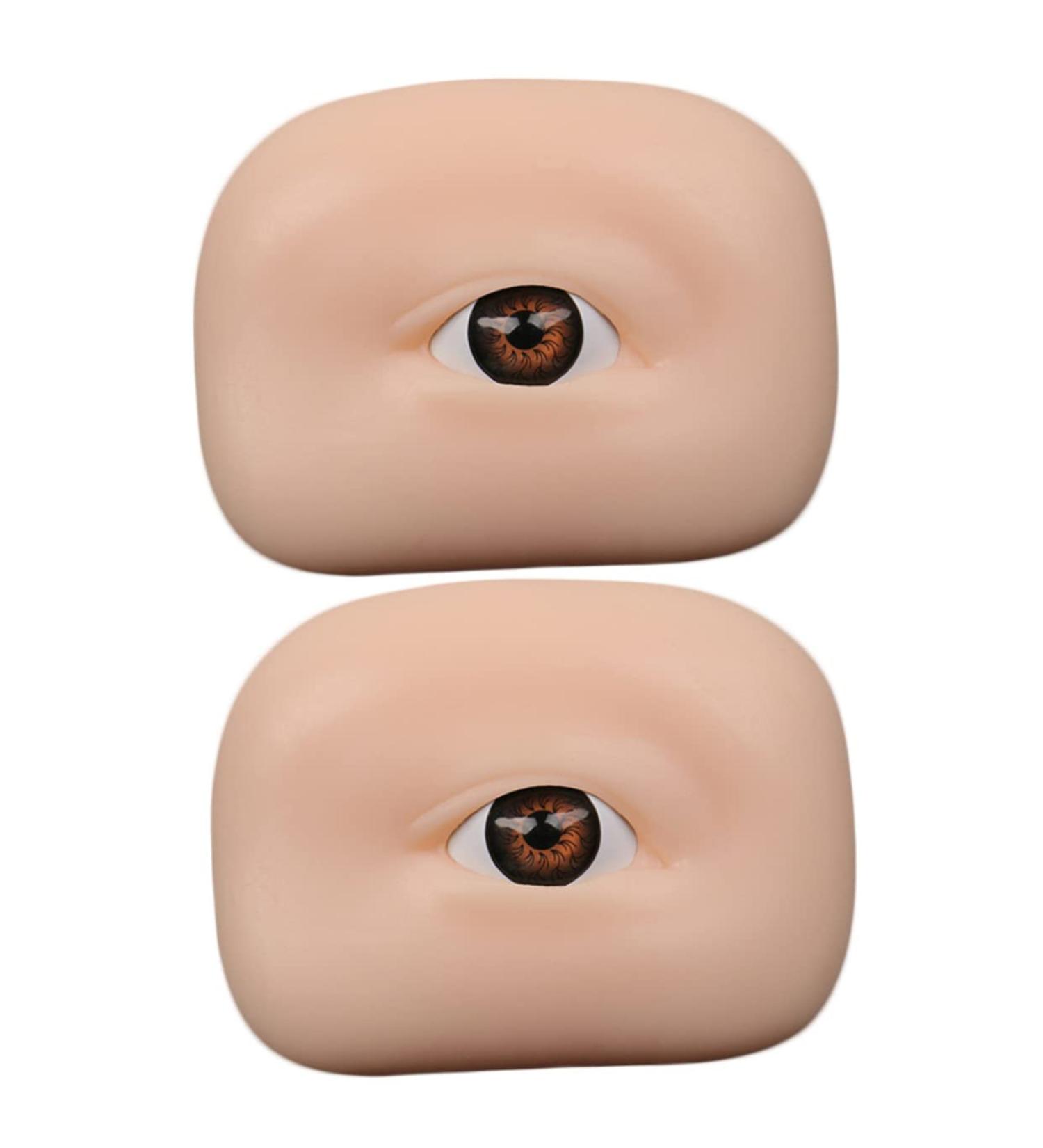 NOLITOY 2pcs Eye Practice Skin Eyeshadow Permanent Make up Practice Skin Silicone Makeup Skin Training Board 6.5x4.9cm As Shown - Buy Online on GoSupps.com