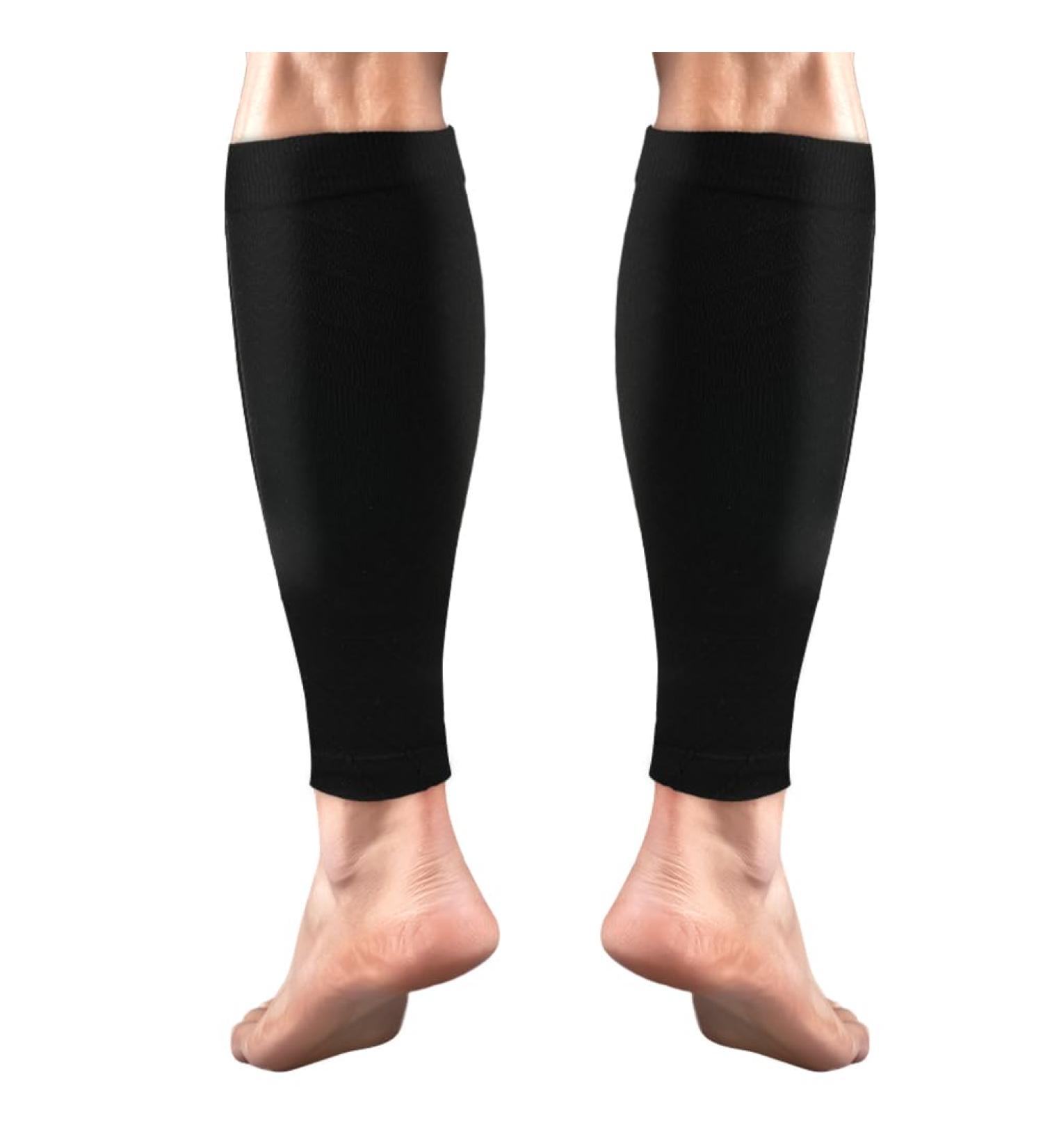 Acwoo Compression Stockings for Men & Women | Calf Medical Compression Socks 15-21mmHg | Ideal for Running & Sports | Black - Buy Online on GoSupps.com