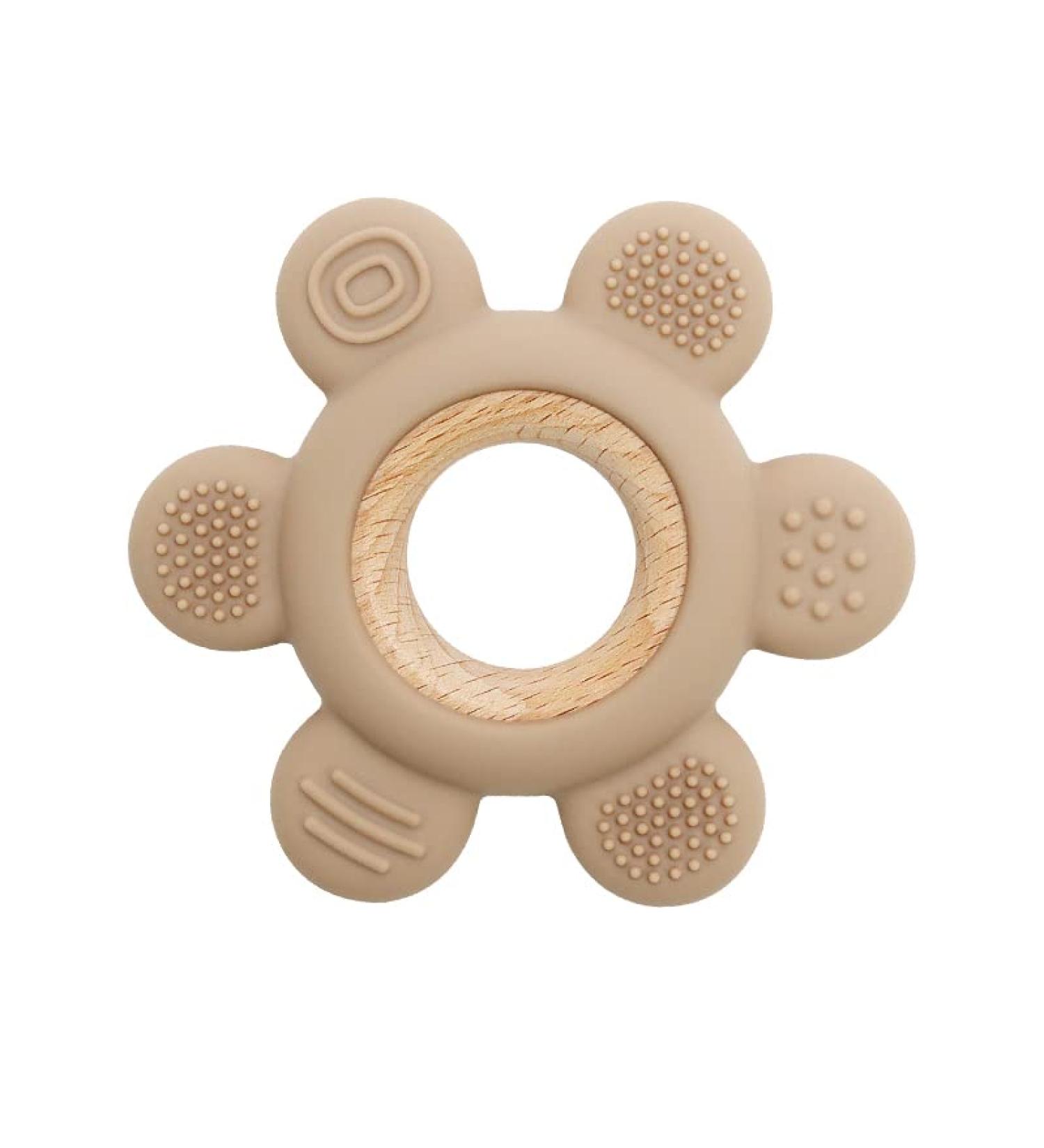 Airfish Baby Teething Ring - BPA-Free Silicone Teether for Newborns 3-12 Months | Soothes Gums & Eases Teething Pain - Buy Online on GoSupps.com