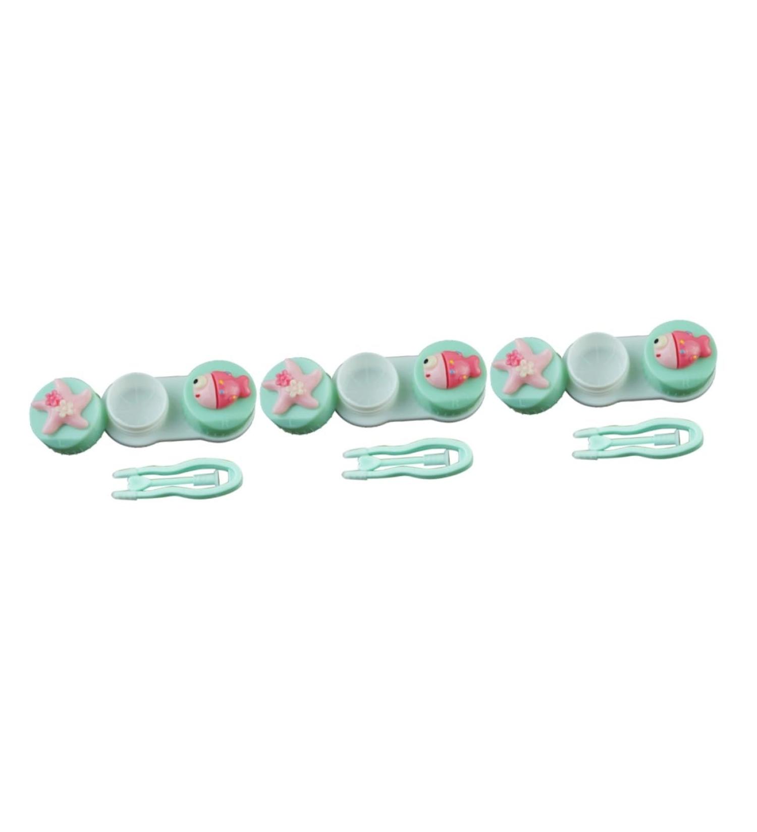 Buy SOLUSTRE 3pcs Cartoon Lens Case - Stylish Lens Storage Box for All Ages - International Shipping Available - Buy Online on GoSupps.com
