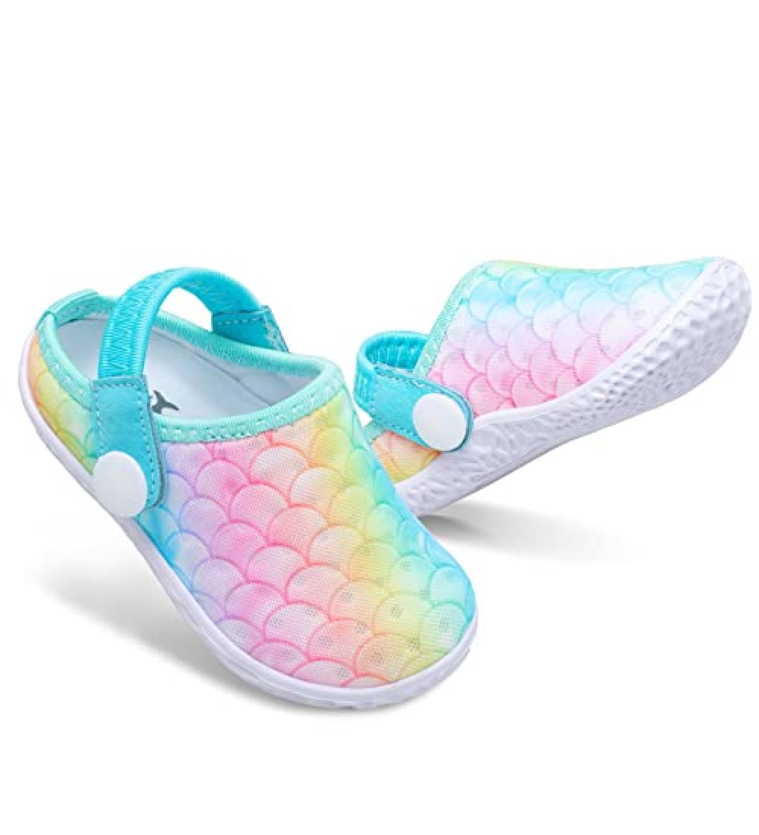 FEETCITY Baby Sandals - Summer Crib Shoes for Infants, Pinkfishscale, Size 7-8 - Buy Online on GoSupps.com