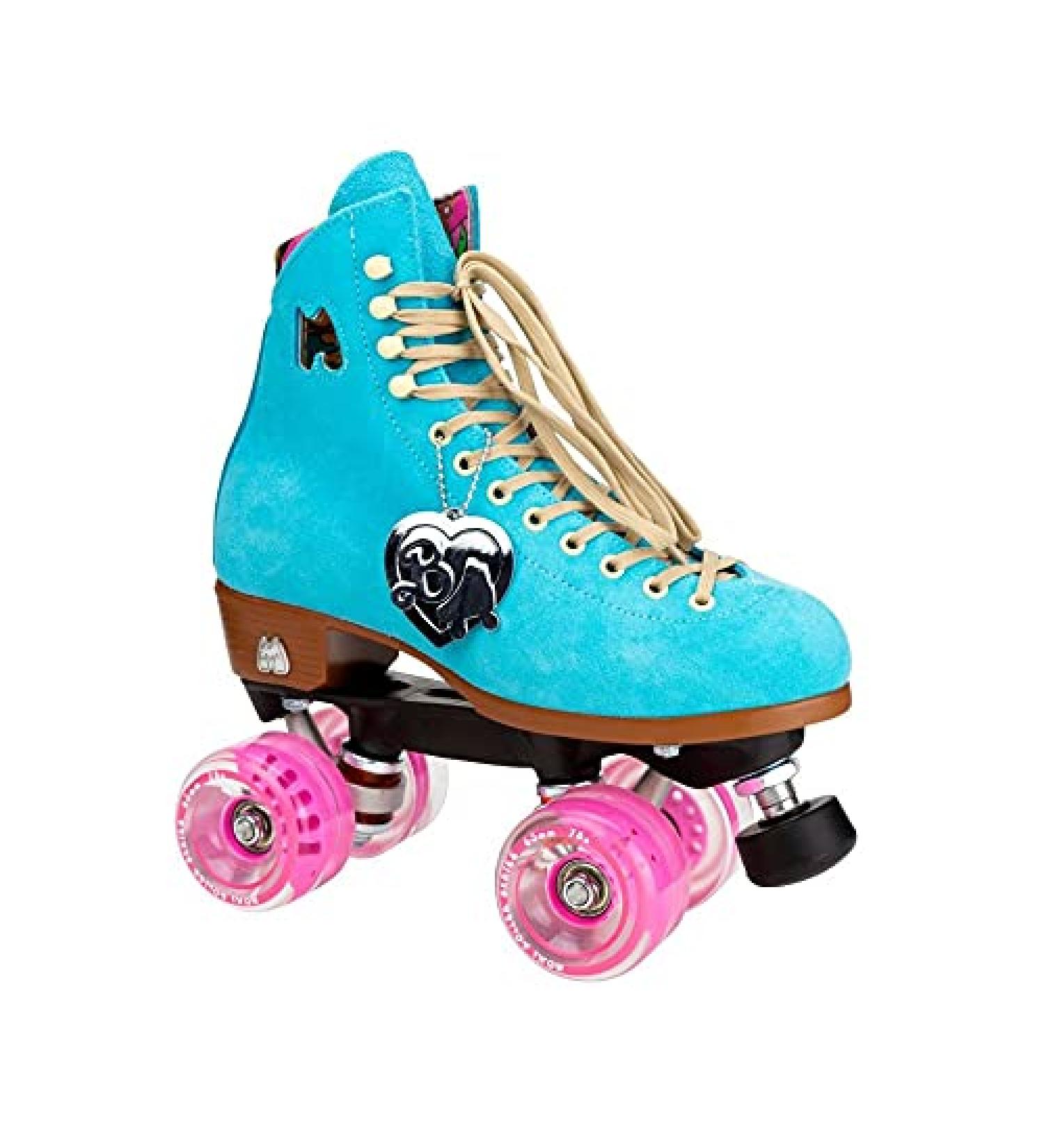 Moxi Skates Malibu Barbie Limited Edition - True Blue Size 8 - Womens Fun Quad Roller Skate - Buy Online on GoSupps.com