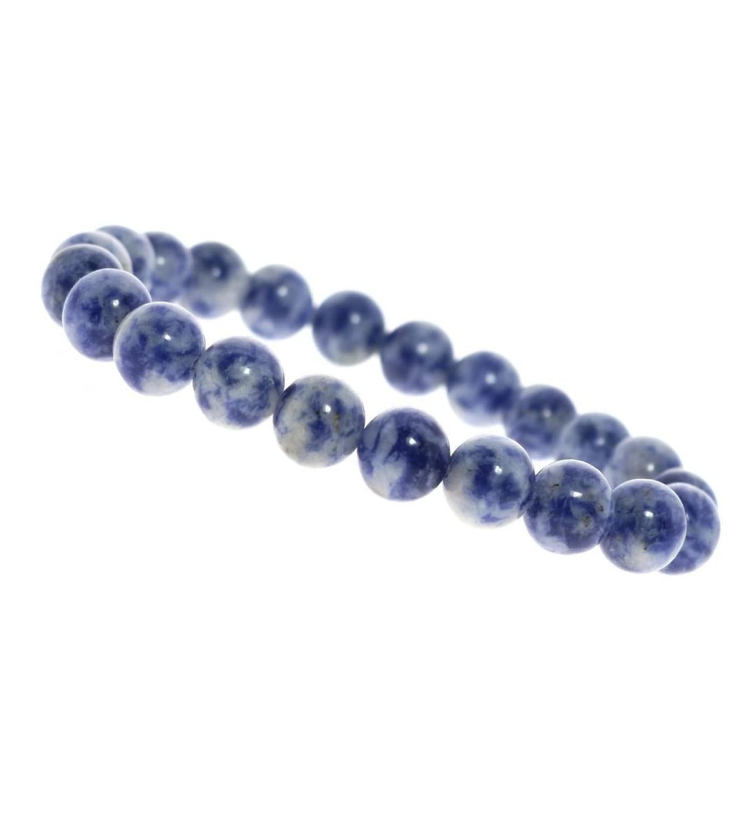 Emilys Gems Power - Chakra Bracelets | Stretchable | 8mm Natural Stone - For your well-being Sodalite