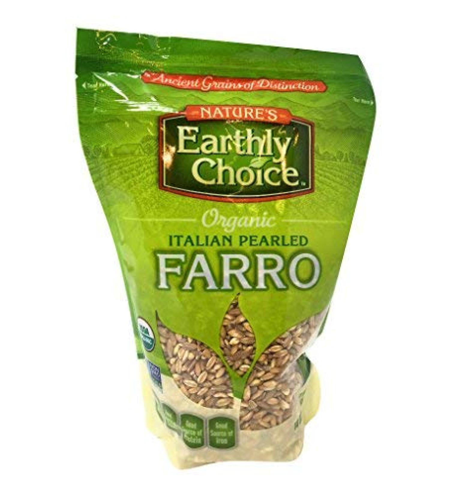 Organic Italian Pearled Farro - 14oz | Nature's Earthly Choice - Buy Online on GoSupps.com