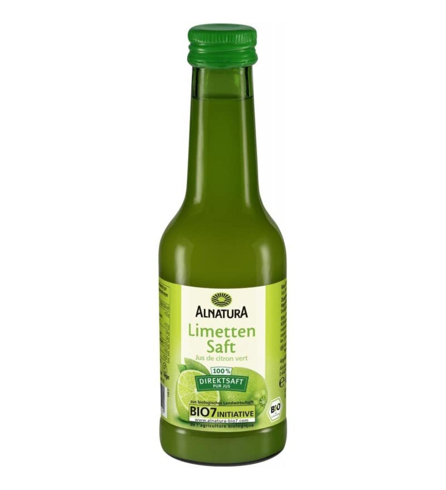 Apportez une touche fra che et acidul e vos plats avec le jus de limette 200ml bio ALANATURA- Lot De 4