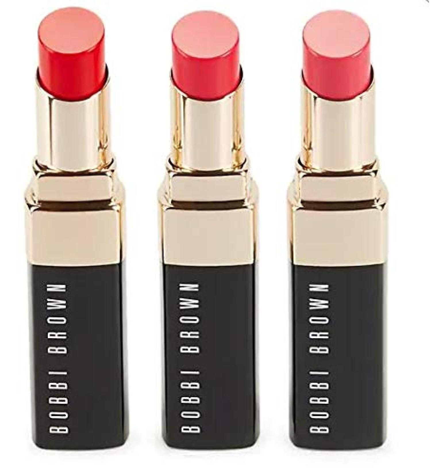 BOBBI BROWN PRETTY LIPS NOURISHING LIP COLOR TRIO CORAL POP   PINK POP   ISLAND PINK