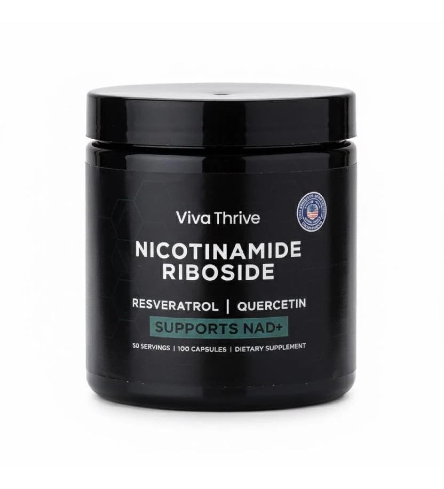 VivaThrive Advanced NAD+ Complex NMNH Supplement Alternative Triple Action NAD+ Supplement Nicotinamide Riboside Resveratrol Quercetin Third-Party Tested  - Buy Online on GoSupps.com
