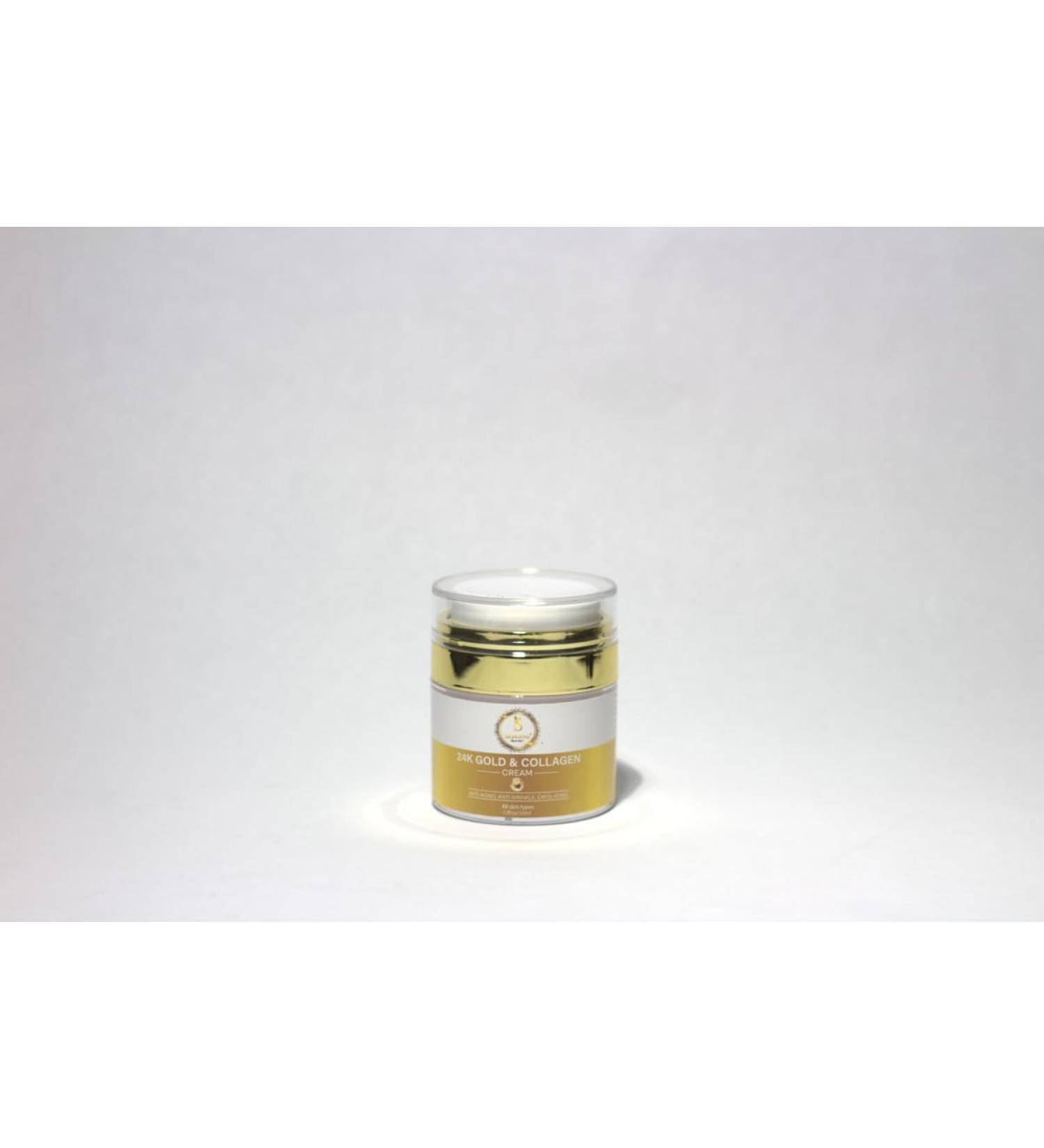 Sedoine Cosmetics 24K Gold & Collagen Face Cream | Intense Hydration Radiance & Anti-Aging | Day & Night Care 50 ml - Buy Online on GoSupps.com