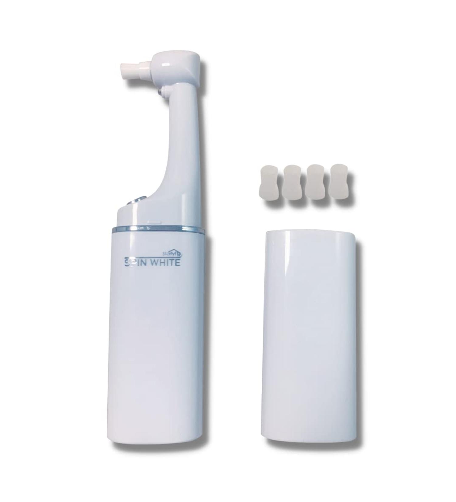 SPIN WHITE - VENTEO - Professional Quality Dental Polisher - Teeth Whitening Kit - 360 Rotation Action - Built-in LED Light - Adjustable Mode with 2 Speeds - Buy Online on GoSupps.com