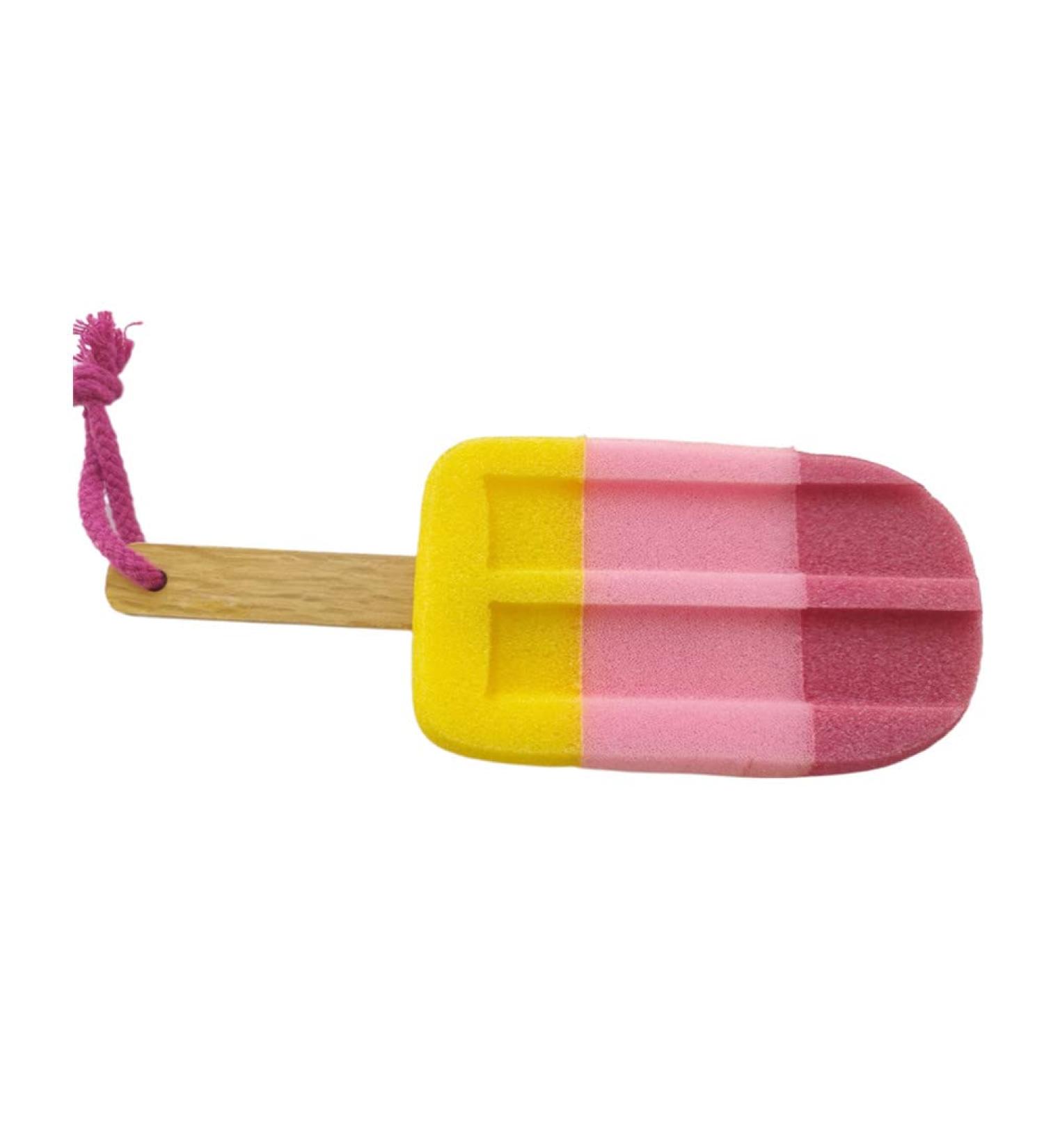 Ice Cream Bath Sponge for Kids - Soft Shower Loofah Scrubber for Gentle Exfoliation and Fun Bath Time Play - Buy Online on GoSupps.com