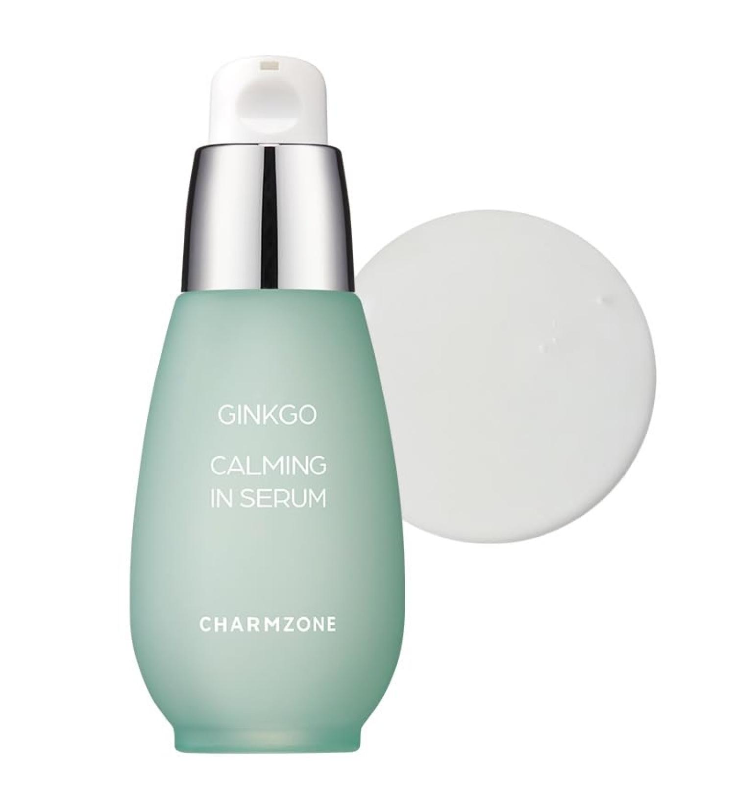 CHARMZONE Ginkgo Calming-in Serum Korean Skincare for Sensitive Skin | Soothing & Hydrating Face Serum with Ginkgo Leaf Extract & Flavonoids for Protection & Revitalization (1.01 fl oz /30 ml) - Buy Online on GoSupps.com