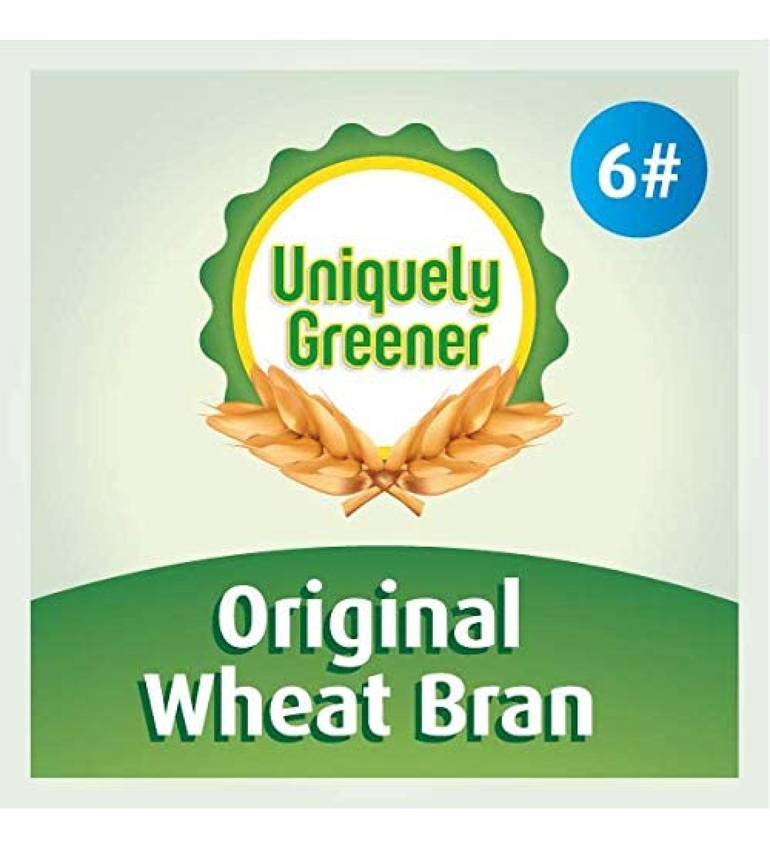 Uniquely Greener Wheat Bran (6 Pounds)  Non-GMO  Chemical-Free  All-Natural  Unprocessed Bran from Freshly Stone-Milled Wheat 6 Pound (Pack of 1) - Buy Online on GoSupps.com