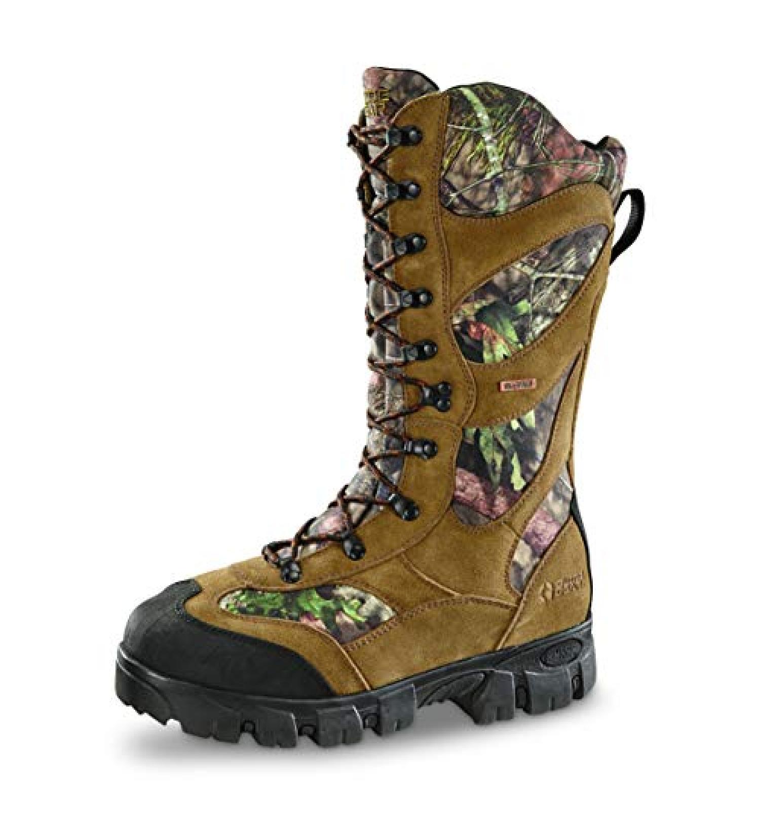 Guide Gear Giant Timber II Men's Waterproof Insulated Hunting Boots - 1400g, Mossy Oak Break-up Country - Size 10 - Buy Online on GoSupps.com