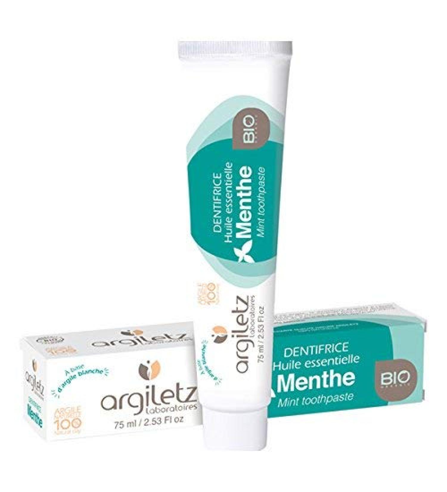 Beaut & Hygi ne ARGILETZ - Mint Clay Toothpaste 75ml - Pack of 3