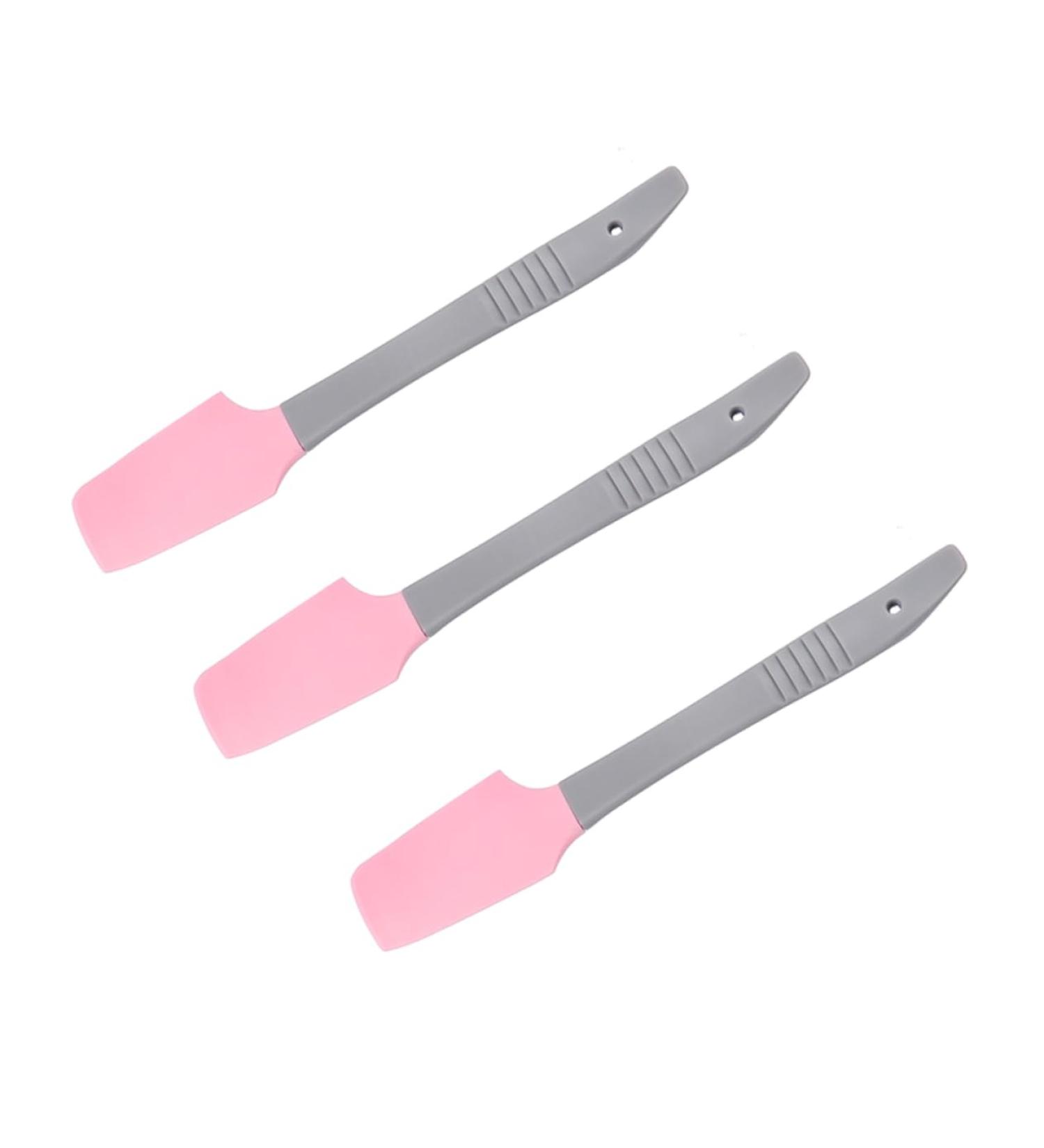 Doitool 3ST Silicone Spatula Set - Multi-Purpose Wax Applicators for Hair Removal - Pink Household Wax Tools - Buy Online on GoSupps.com