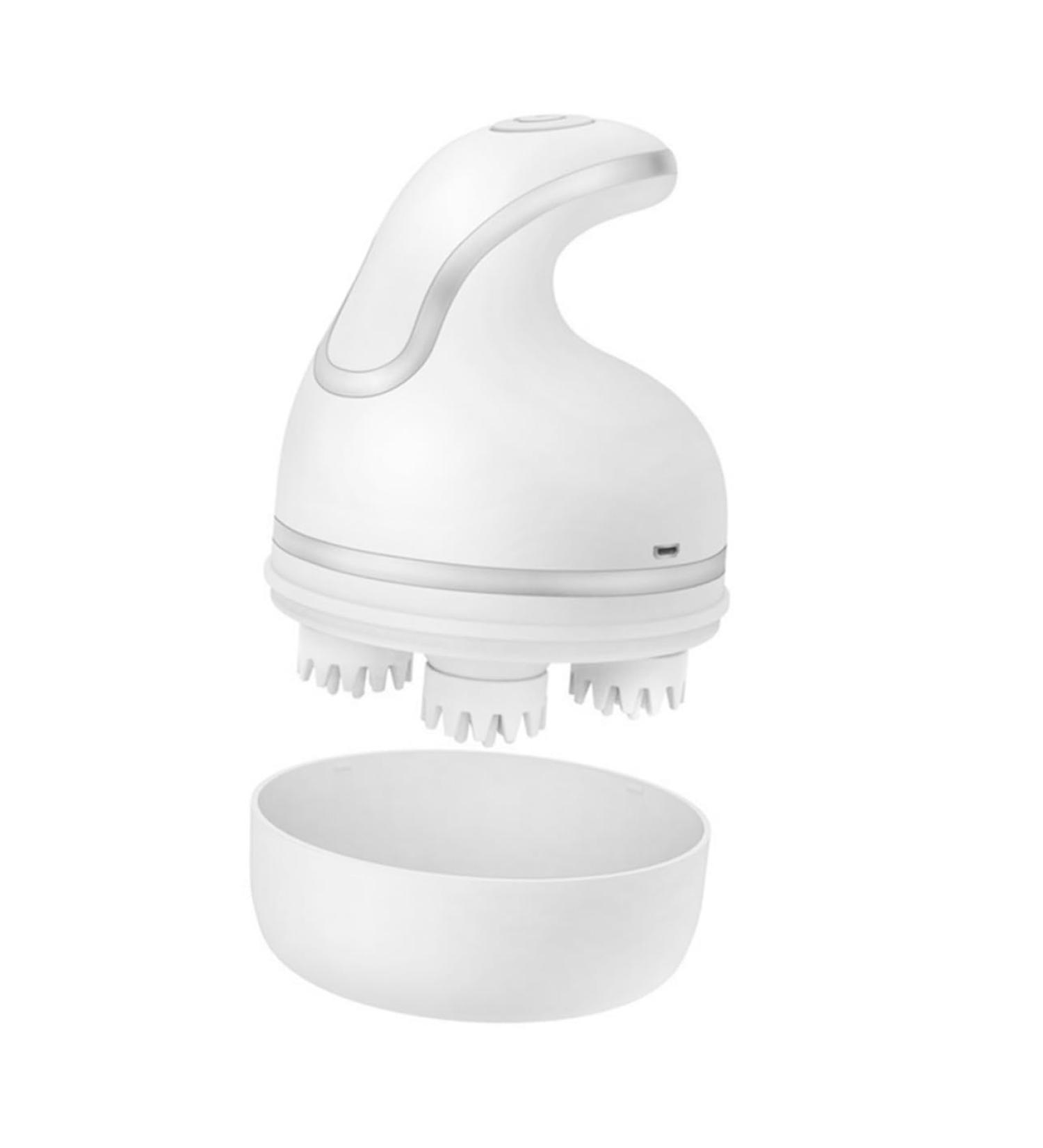 IWOWHERO Scalp Head Massage Brush 1 Piece White | Best Scalp Stimulator for Hair Growth & Relaxation - Buy Online on GoSupps.com