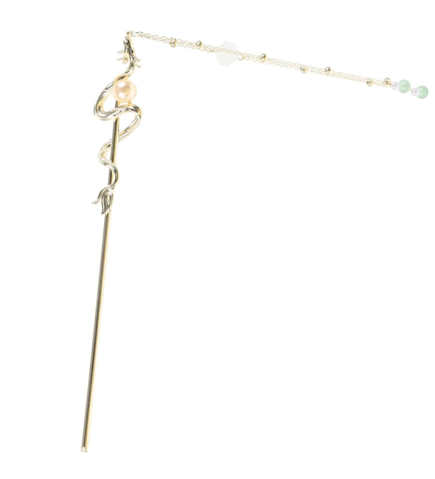 FRCOLOR Zodiac Dragon Hairpin Hair Pins Hemfu Hair Rod Chignon Hair Pin Hair Sticks for Long Hair Women Hair Pin Hair Bun Holder Chopsticks Vintage Miss Metal - Buy Online on GoSupps.com