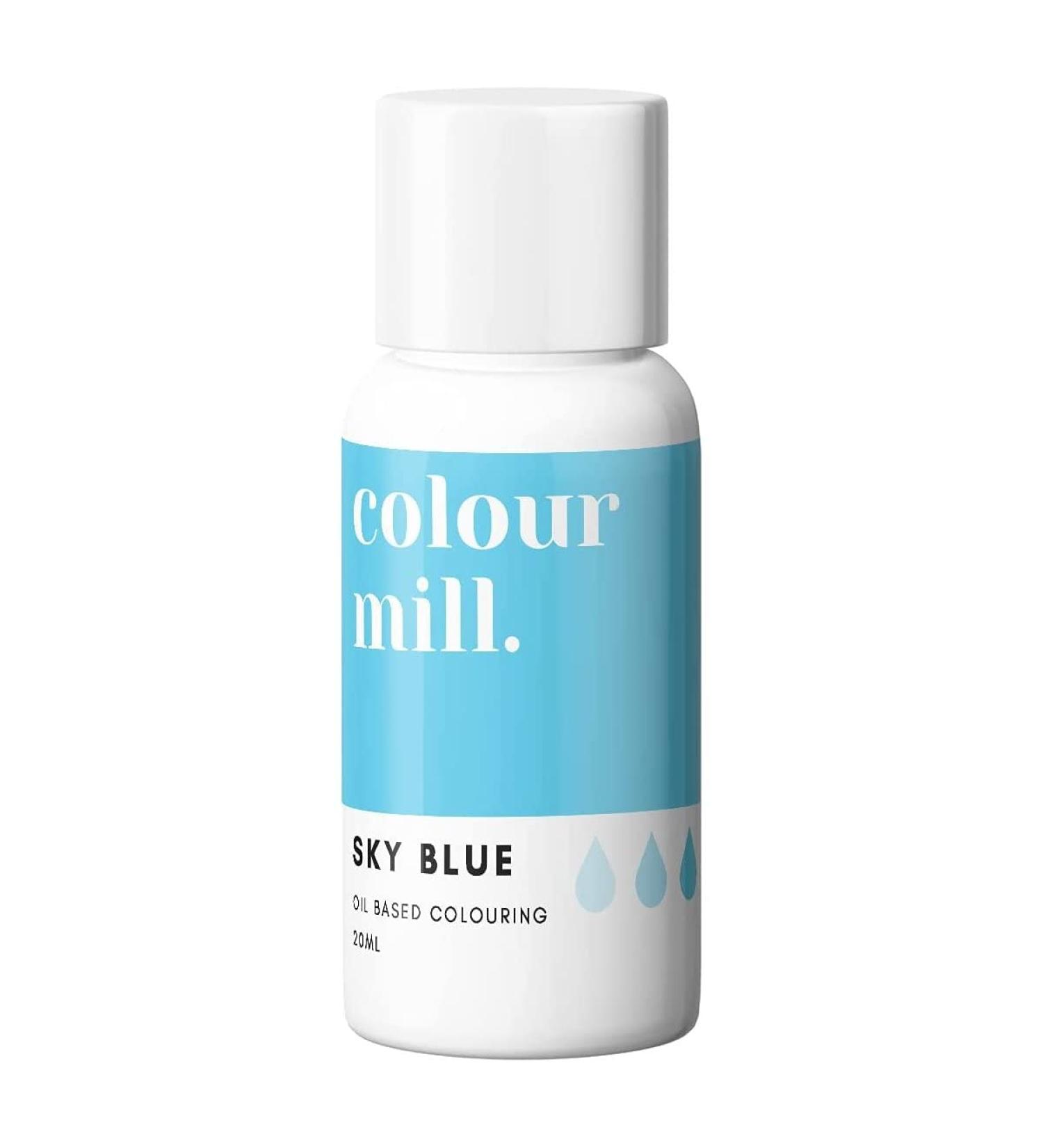 Colour Mill Oil Based Next Genertion Edible Food Paint Colouring for Buttercream Fondant Sugarpaste Icing and Chocolate - Sky Blue 20ml