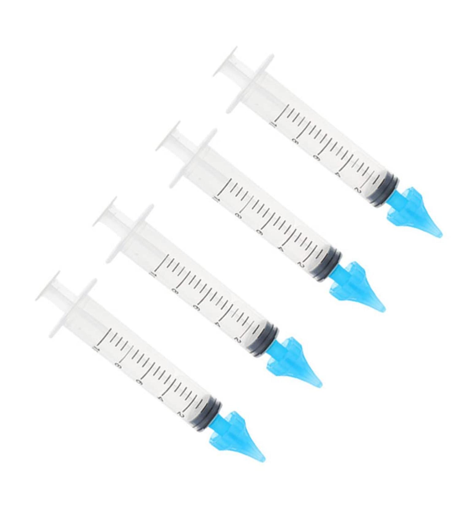 Ciieeo 4Pcs Ear Wax Removal Syringe - 10ml Plastic Cleaner Tool for Ear Canal Cleaning at Home or Salon - Buy Online on GoSupps.com