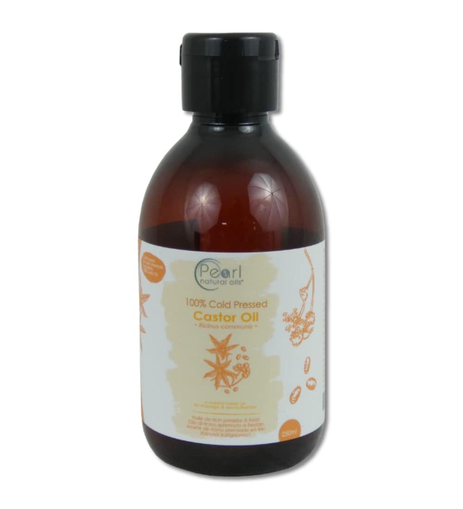 Pure Cold Pressed Castor Oil Vegan Hexane Free BP Grade Non-GMO 250ml Castor 250 ml (Pack of 1)