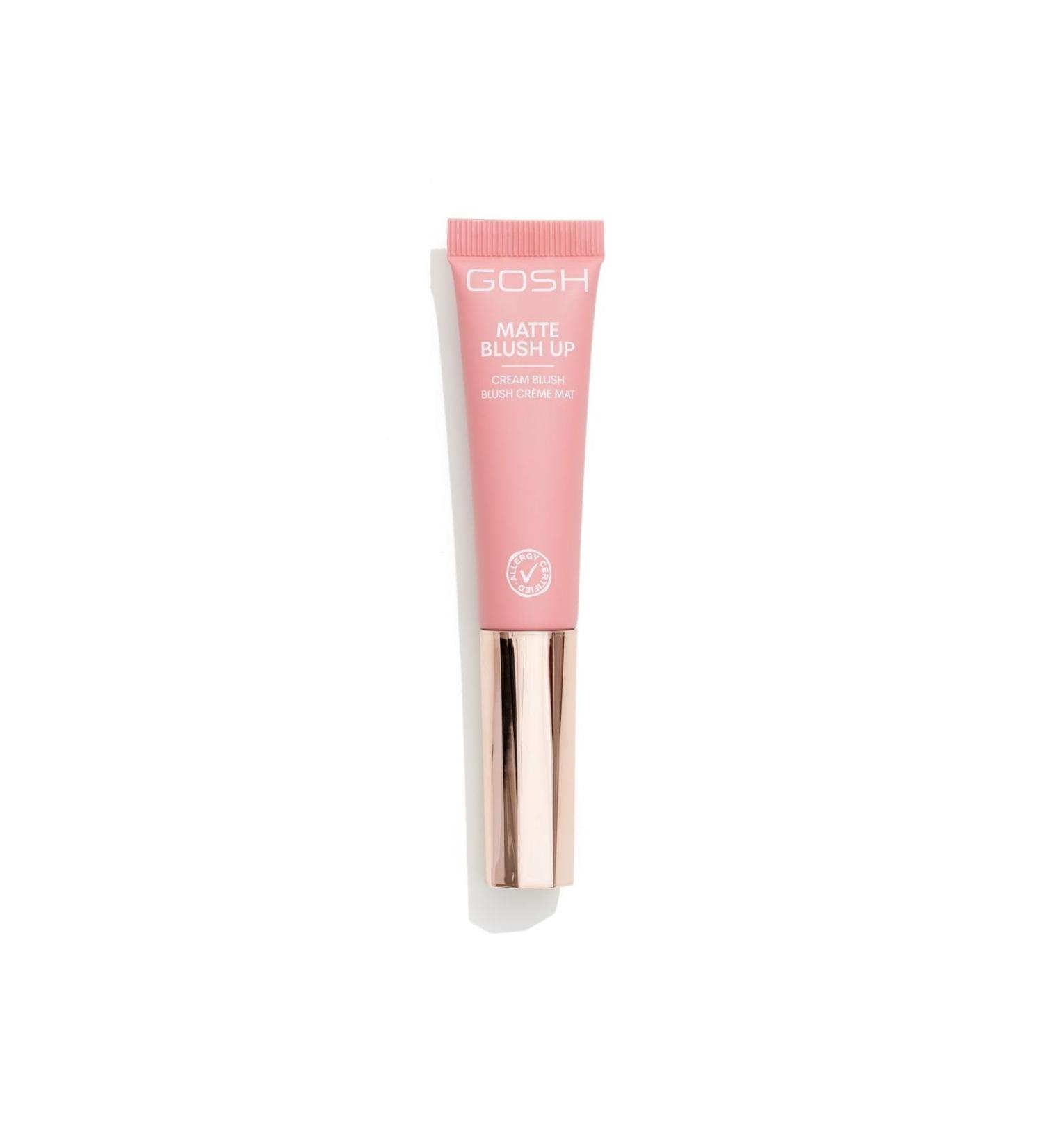 Gosh Cream Blush Matte | Liquid Blush 002 Dusty Rose | Vegan & Perfume-Free | Silky Creme Blush with Built-in Sponge for Fresh Finish - Buy Online on GoSupps.com