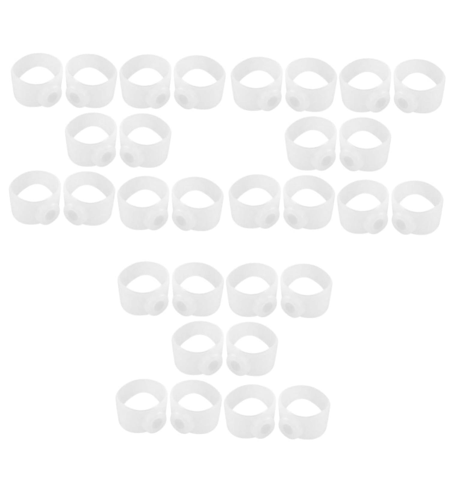 SOIMISS 15 Pairs Magnetic Toe Rings & Silicone Gel Toe Separators for Women - Foot Slimming Tools & Massage - White - Buy Online on GoSupps.com