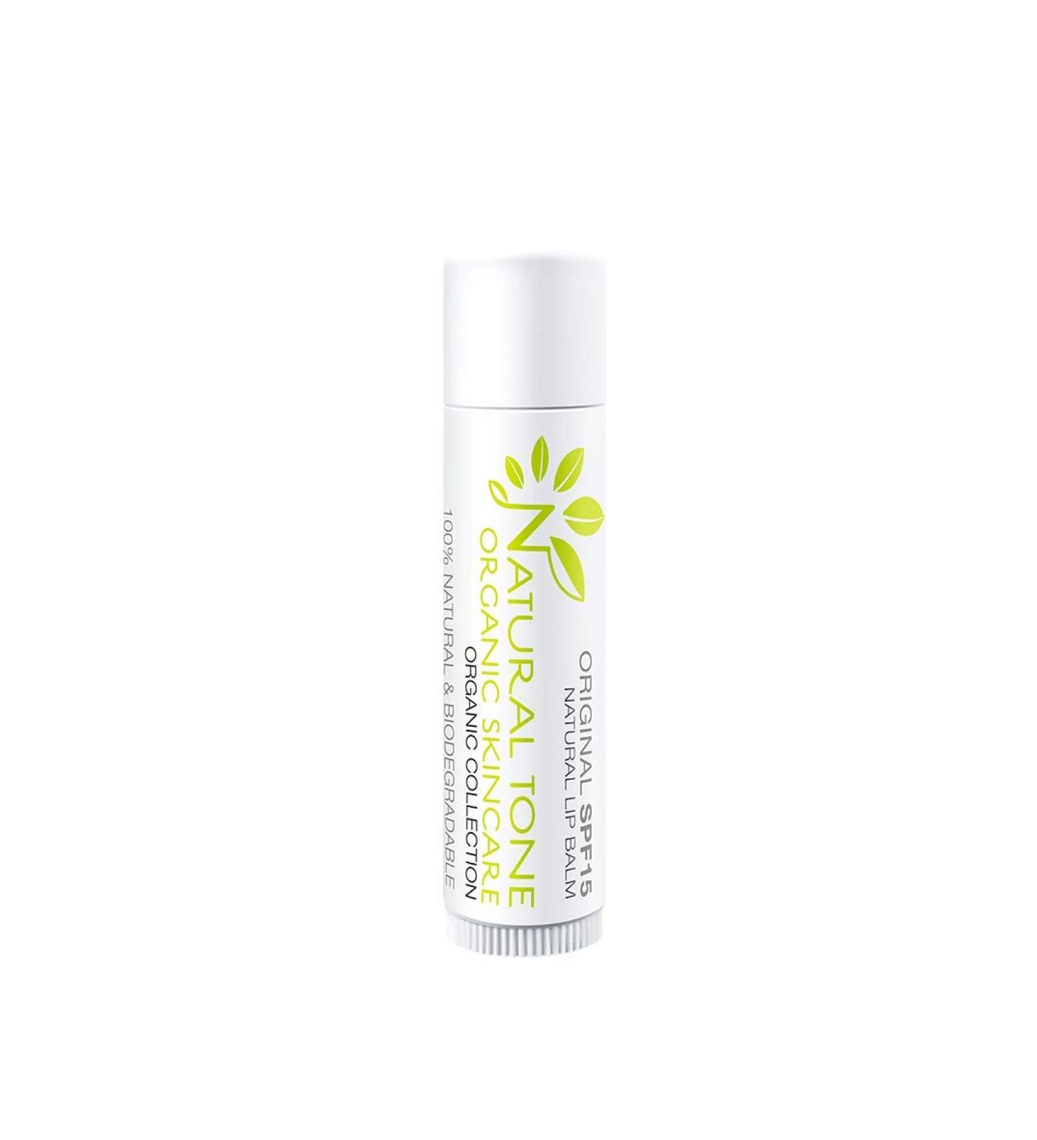 Natural Tone Organic Skincare SPF15 Zinc Oxide Lip Balm